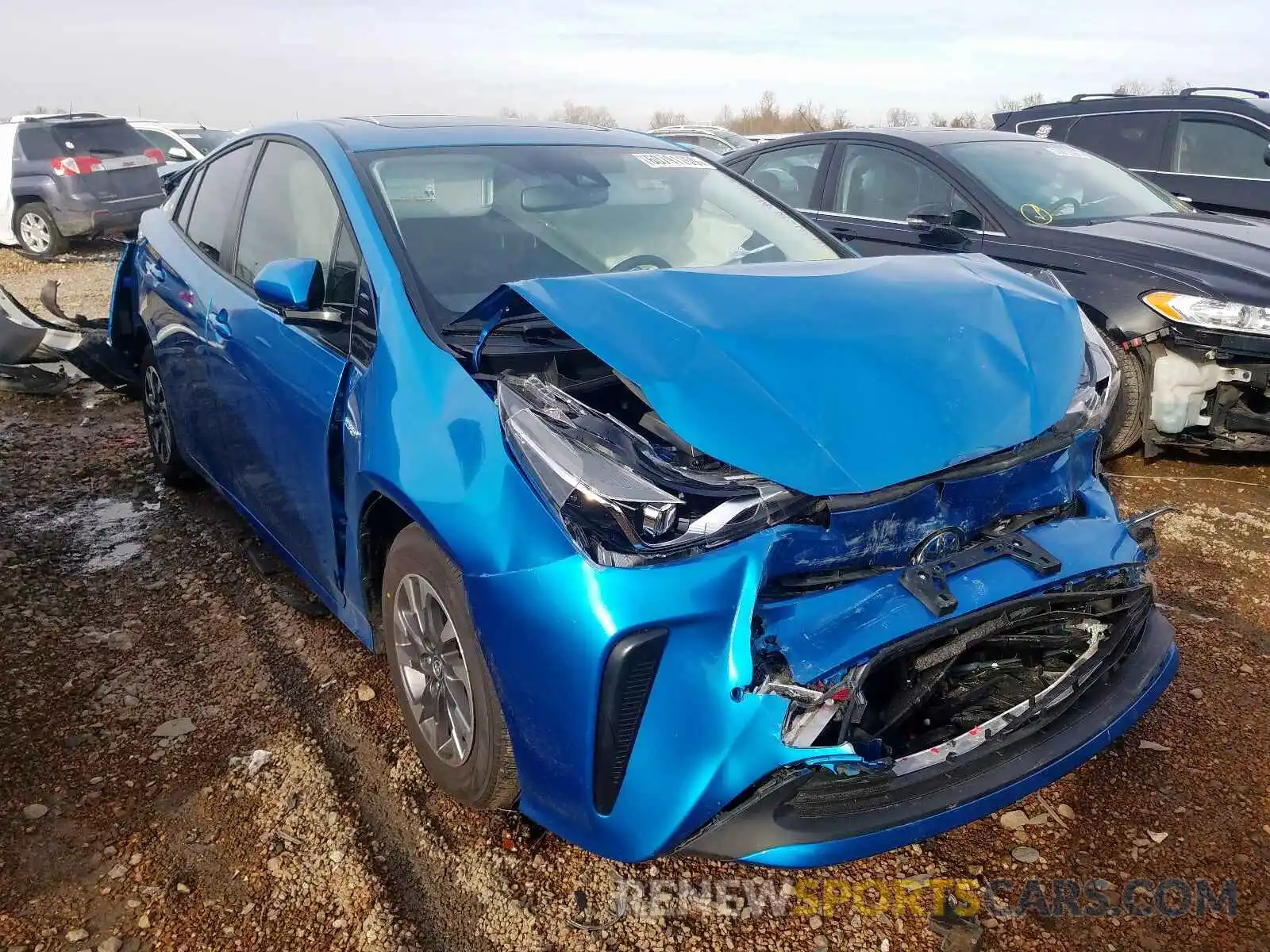 1 Фотография поврежденного автомобиля JTDKARFU3K3084451 TOYOTA PRIUS 2019