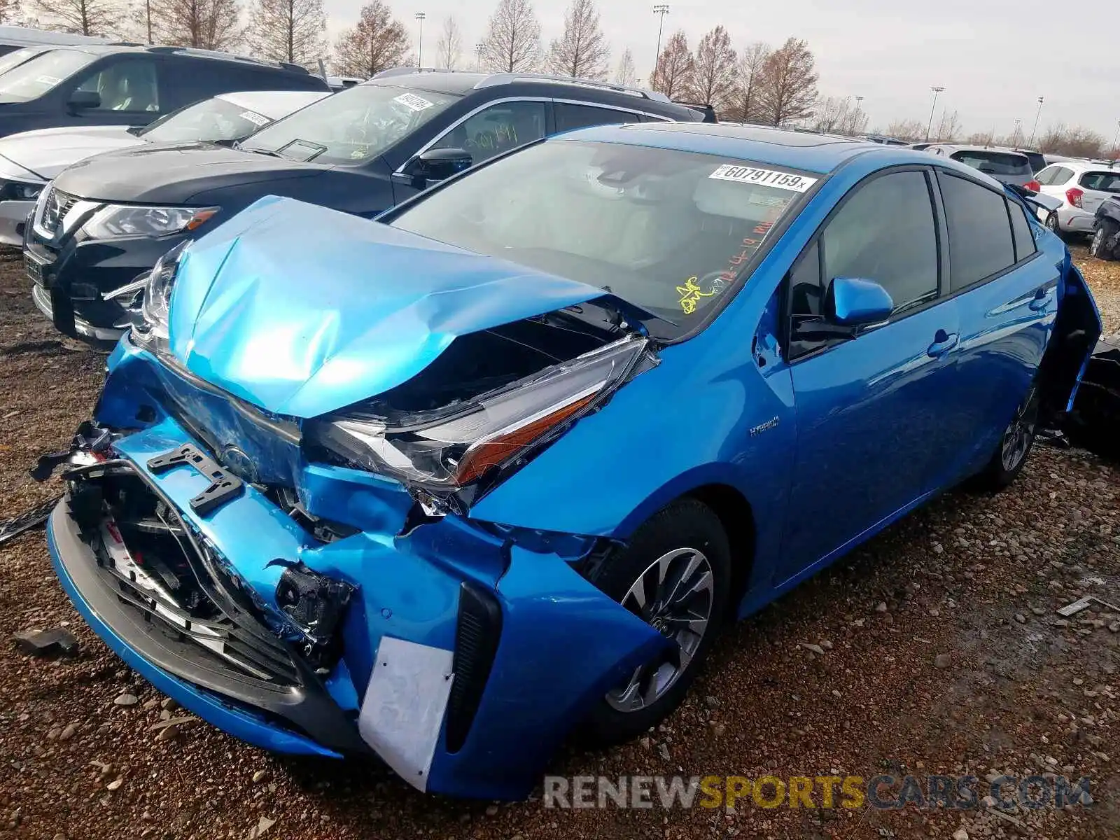 2 Фотография поврежденного автомобиля JTDKARFU3K3084451 TOYOTA PRIUS 2019