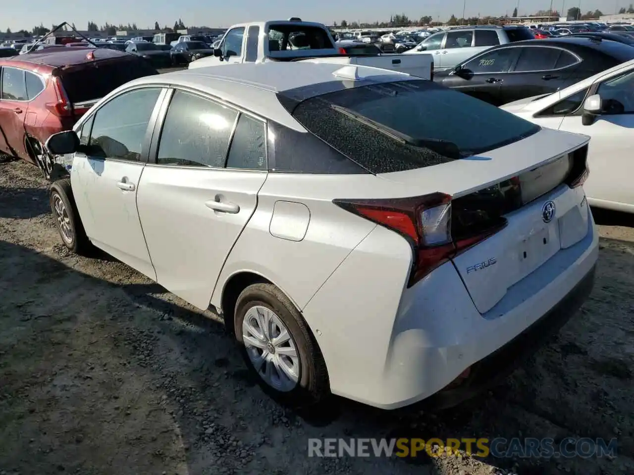 2 Фотография поврежденного автомобиля JTDKARFU3K3084692 TOYOTA PRIUS 2019