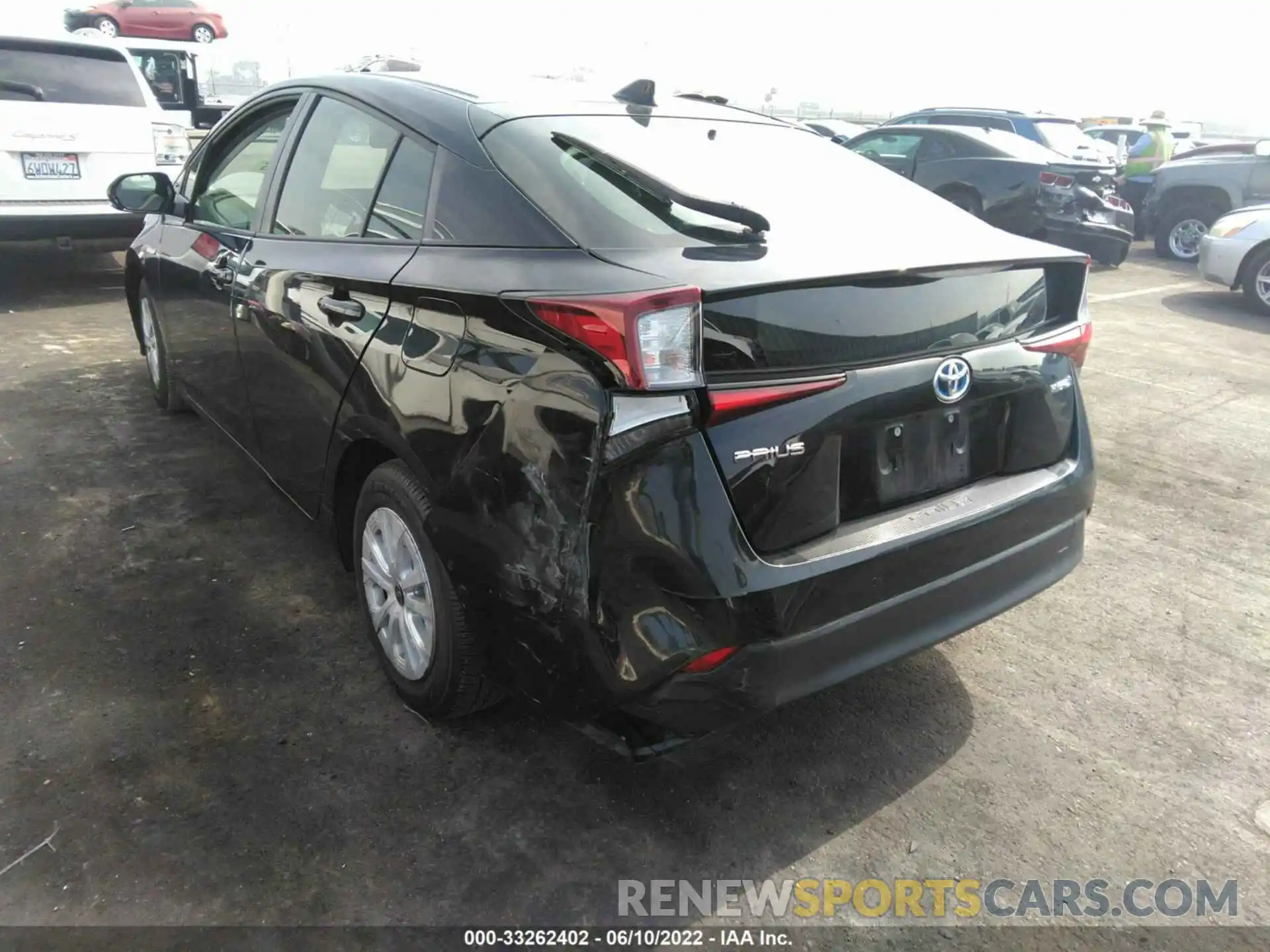 3 Photograph of a damaged car JTDKARFU3K3084739 TOYOTA PRIUS 2019