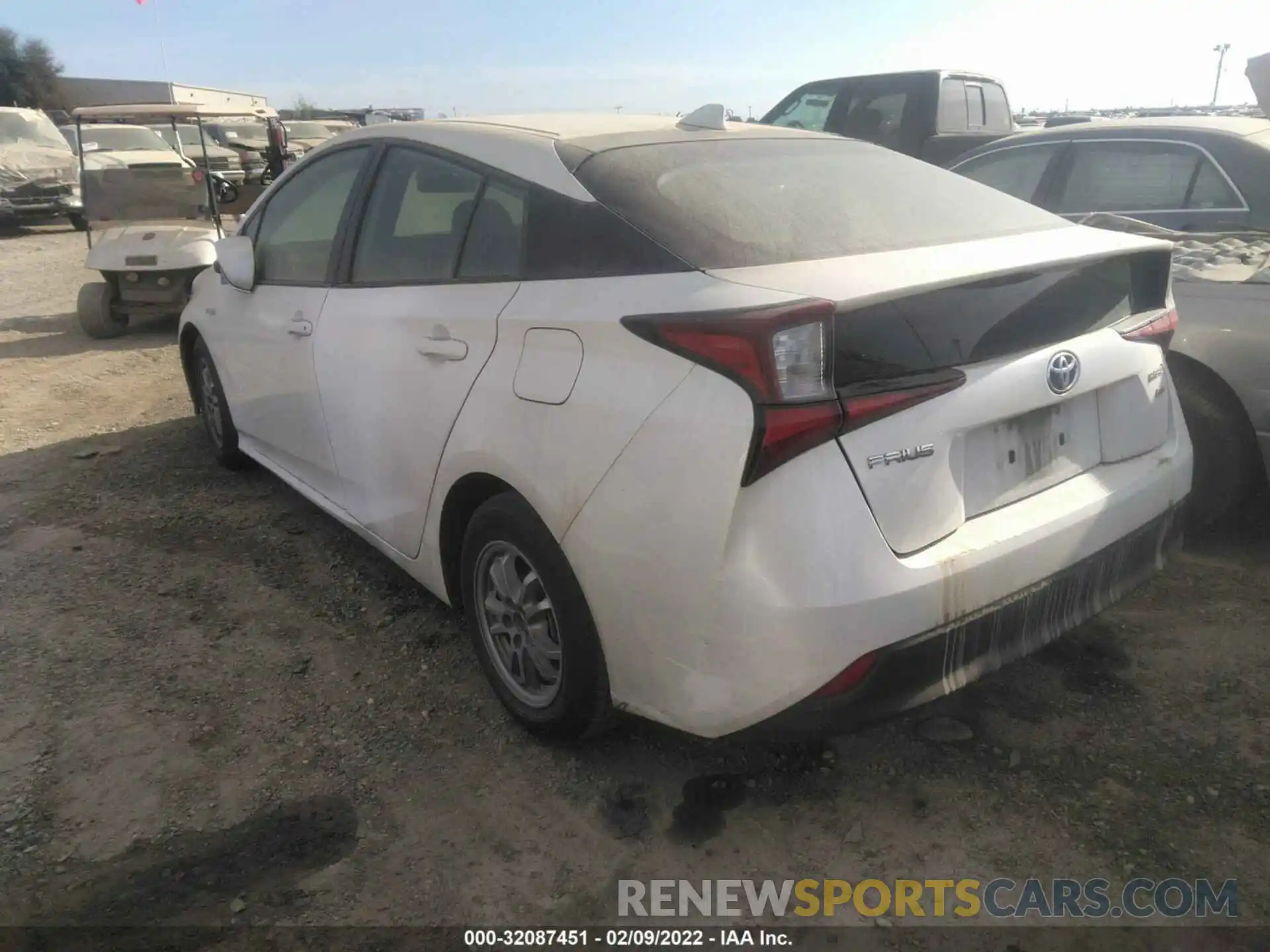 3 Photograph of a damaged car JTDKARFU3K3084921 TOYOTA PRIUS 2019