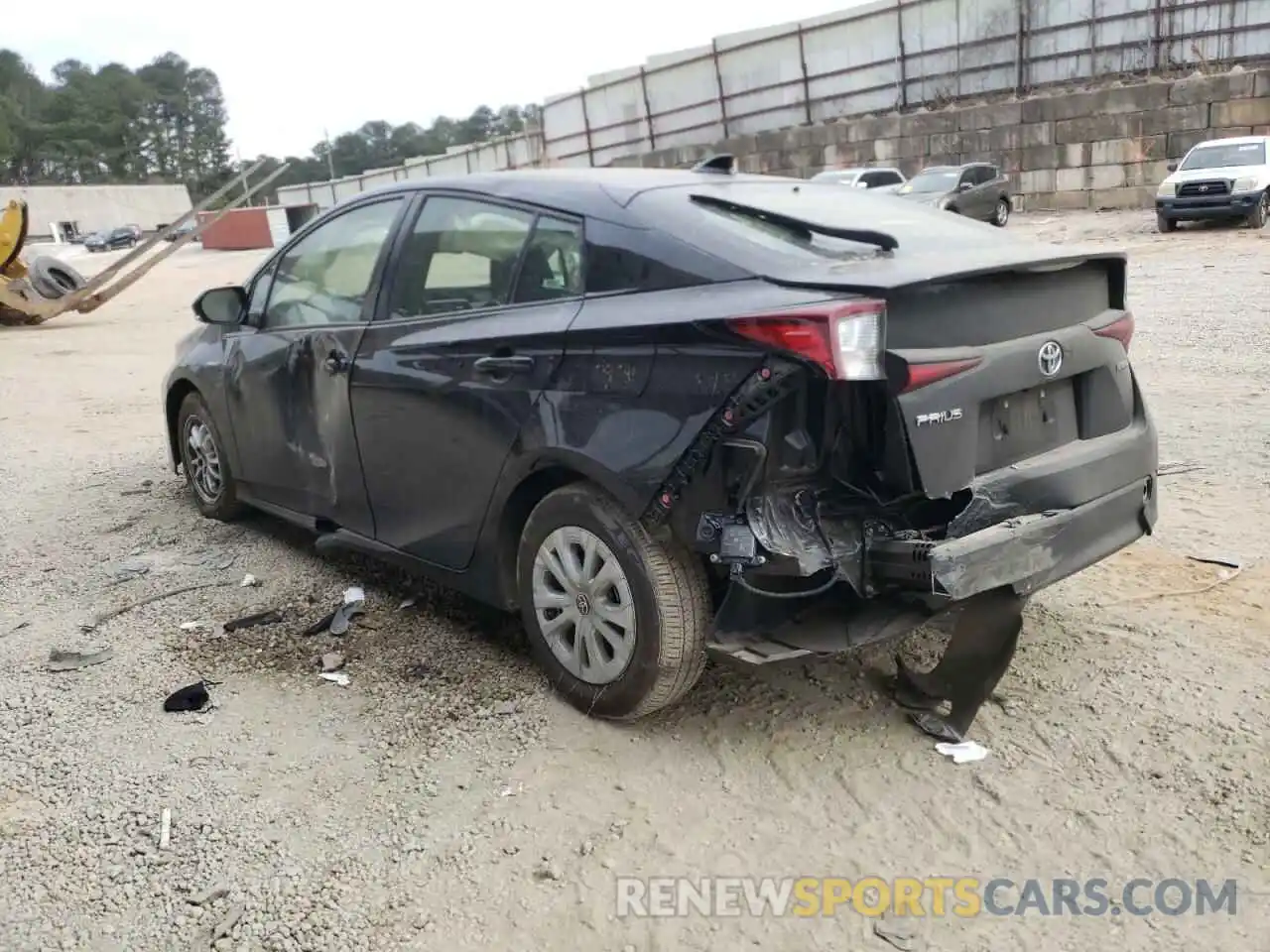 3 Photograph of a damaged car JTDKARFU3K3084952 TOYOTA PRIUS 2019