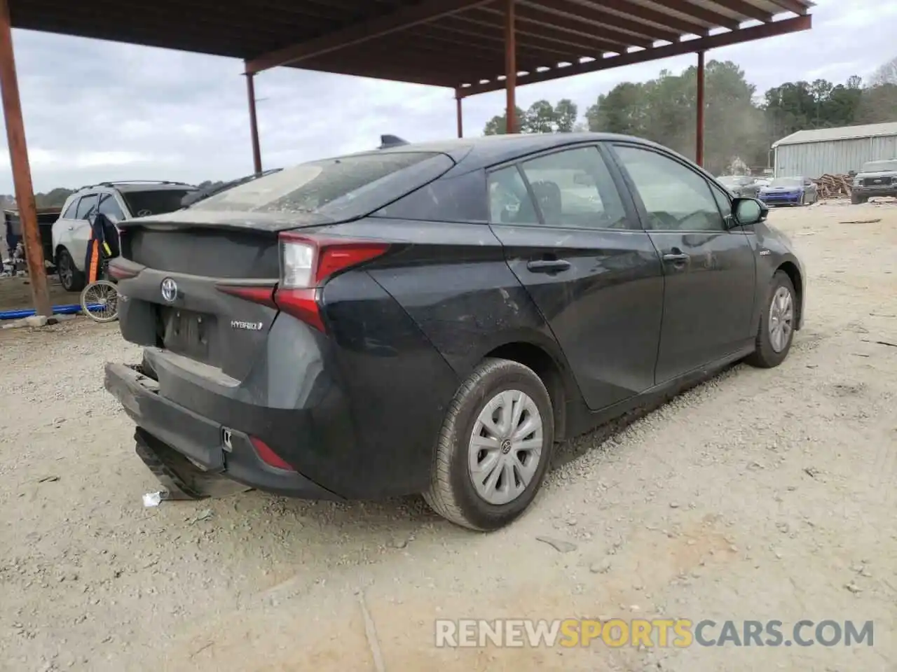 4 Photograph of a damaged car JTDKARFU3K3084952 TOYOTA PRIUS 2019