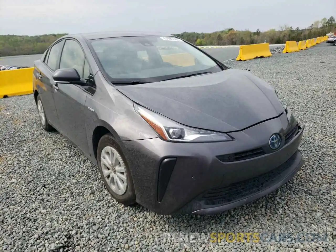 1 Photograph of a damaged car JTDKARFU3K3086233 TOYOTA PRIUS 2019