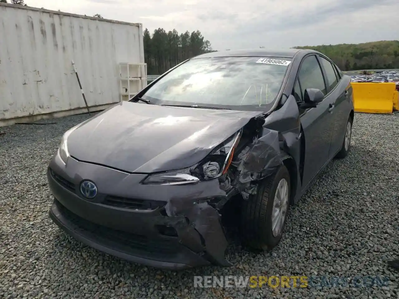 2 Photograph of a damaged car JTDKARFU3K3086233 TOYOTA PRIUS 2019