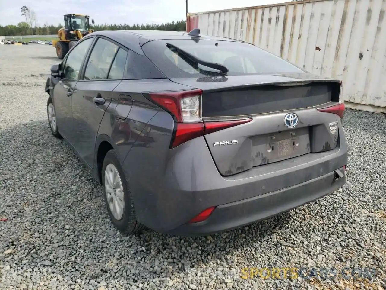 3 Фотография поврежденного автомобиля JTDKARFU3K3086233 TOYOTA PRIUS 2019