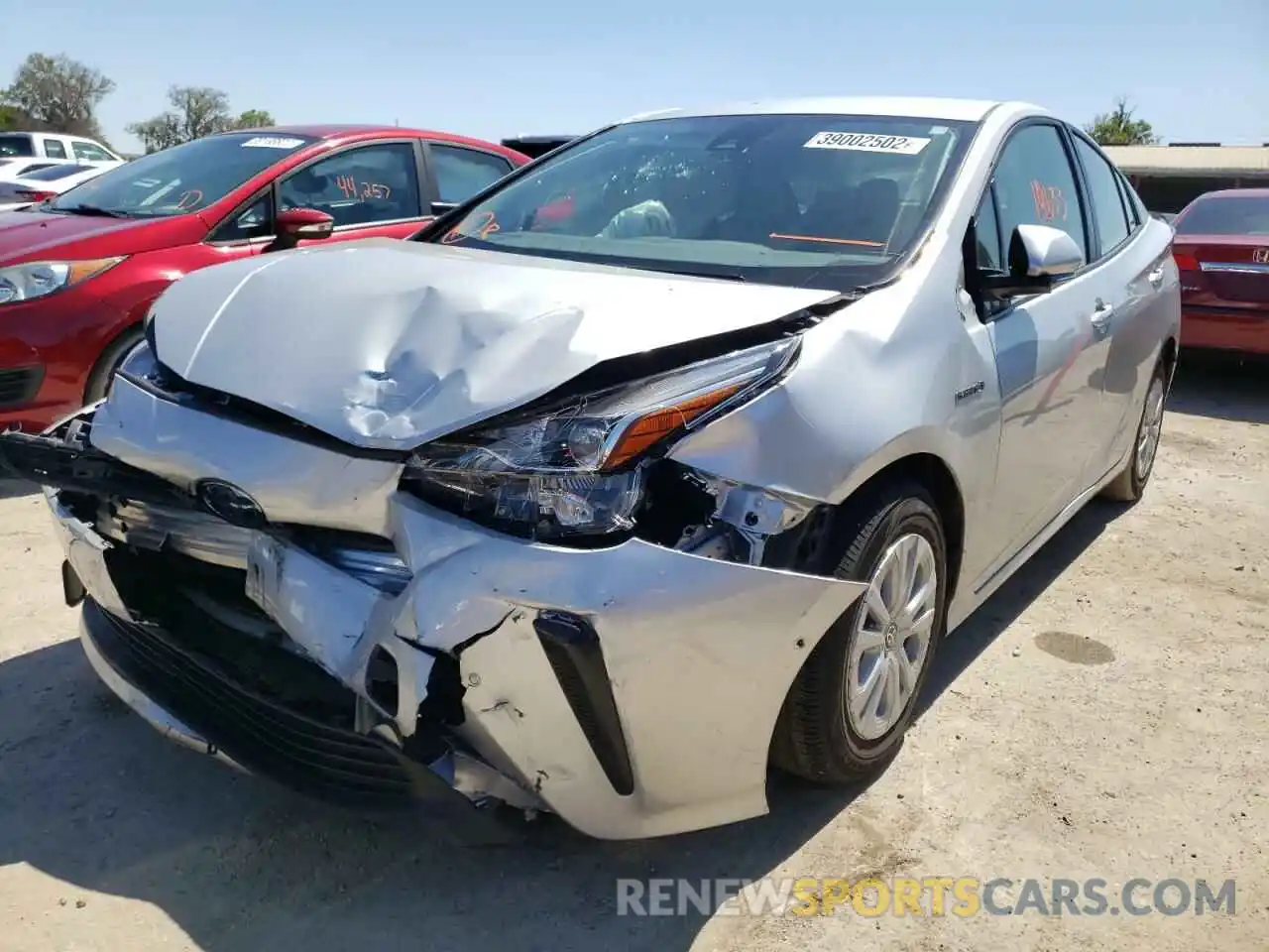 2 Photograph of a damaged car JTDKARFU3K3086250 TOYOTA PRIUS 2019