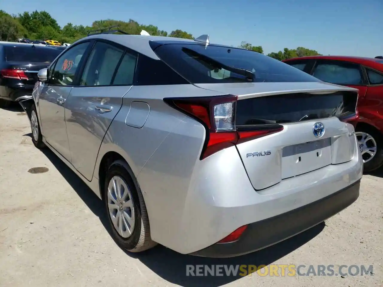 3 Photograph of a damaged car JTDKARFU3K3086250 TOYOTA PRIUS 2019