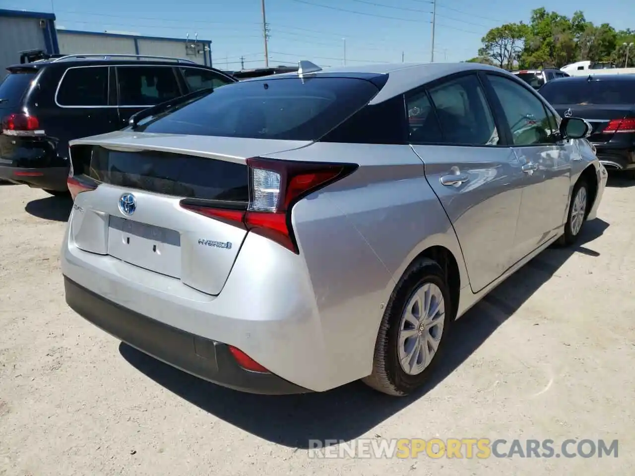 4 Photograph of a damaged car JTDKARFU3K3086250 TOYOTA PRIUS 2019