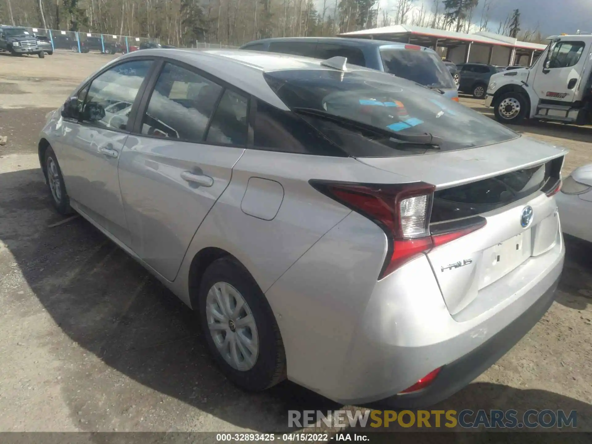 3 Photograph of a damaged car JTDKARFU3K3087074 TOYOTA PRIUS 2019