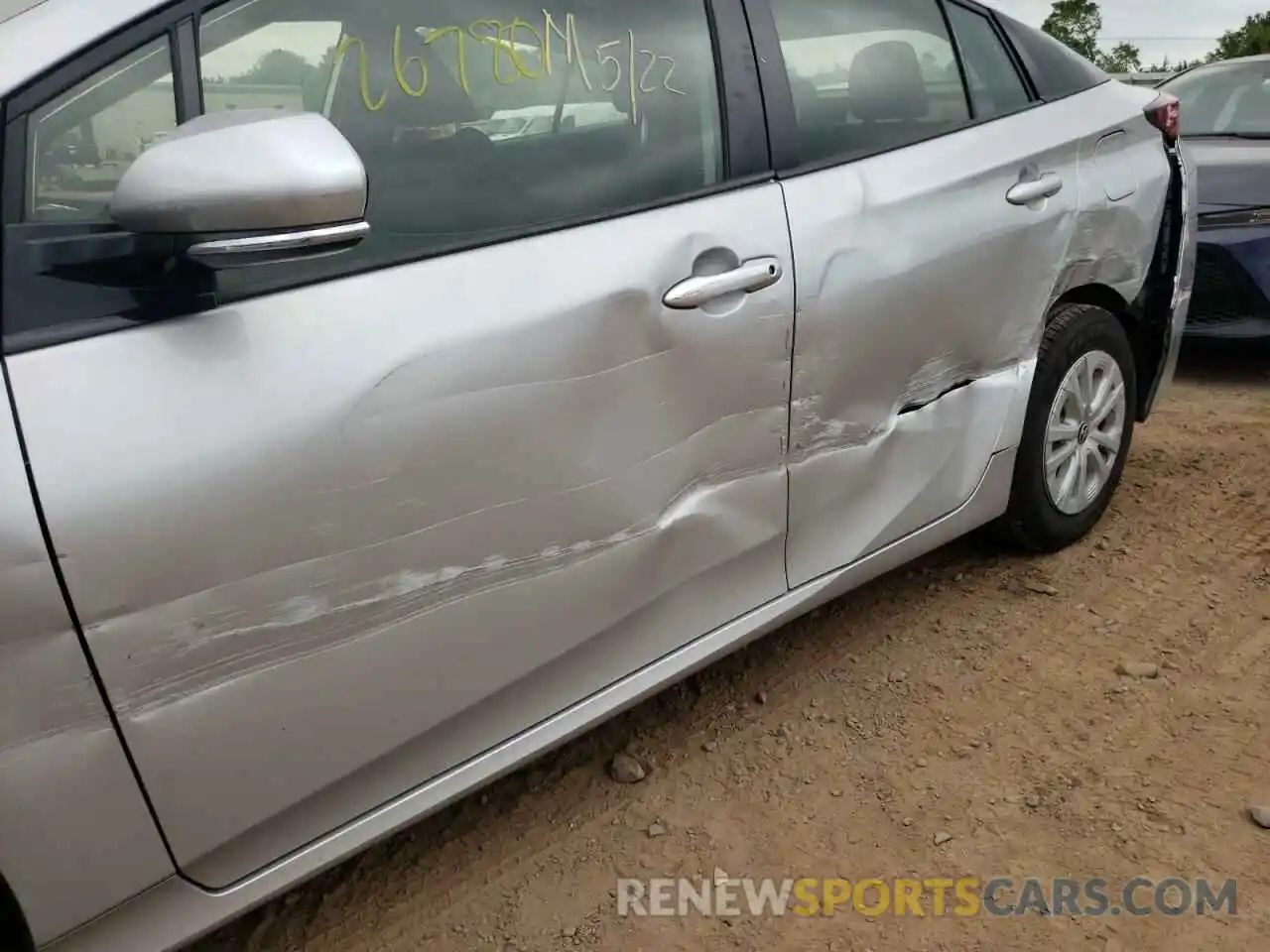 9 Photograph of a damaged car JTDKARFU3K3088595 TOYOTA PRIUS 2019