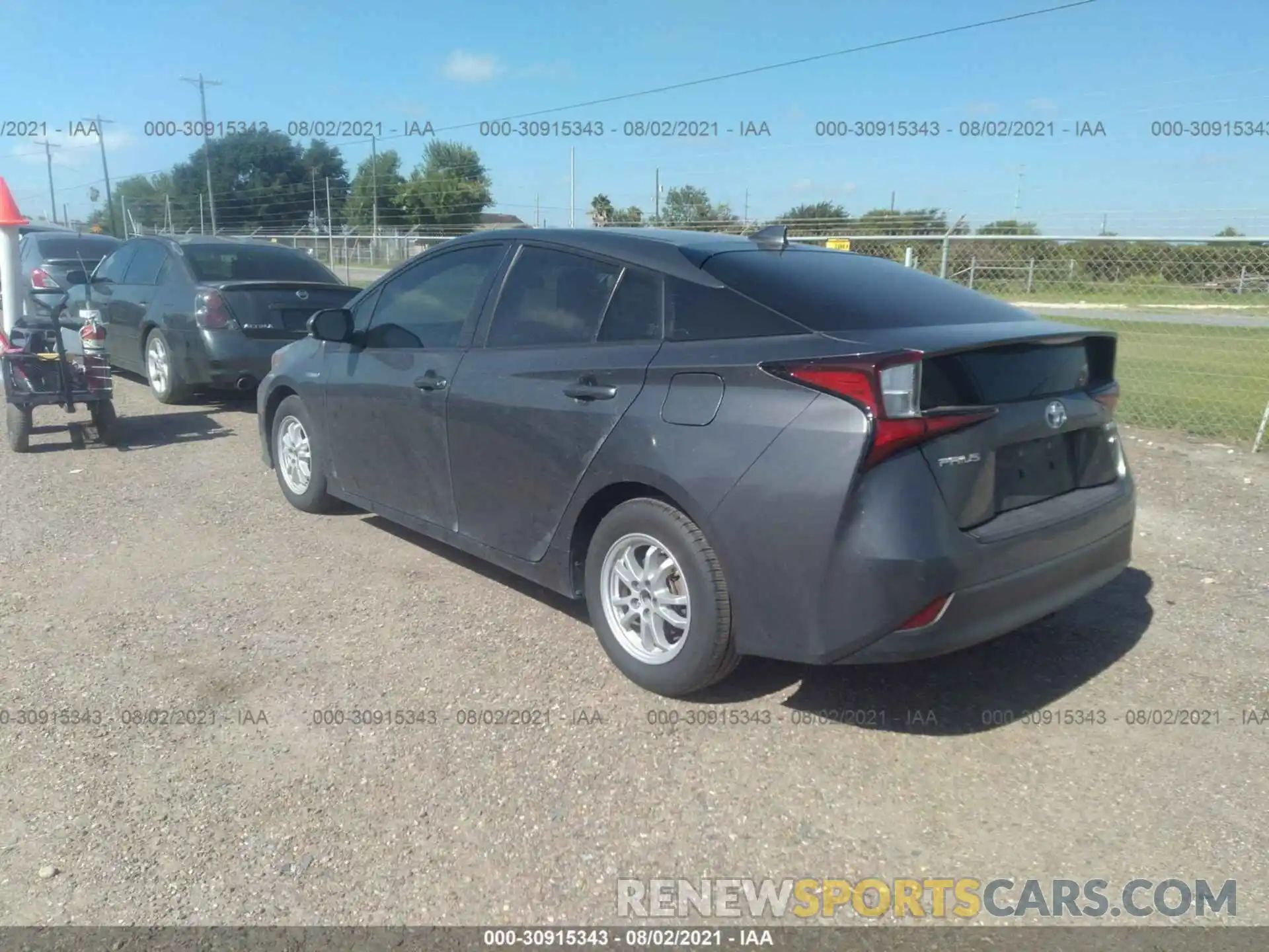 3 Photograph of a damaged car JTDKARFU3K3088855 TOYOTA PRIUS 2019