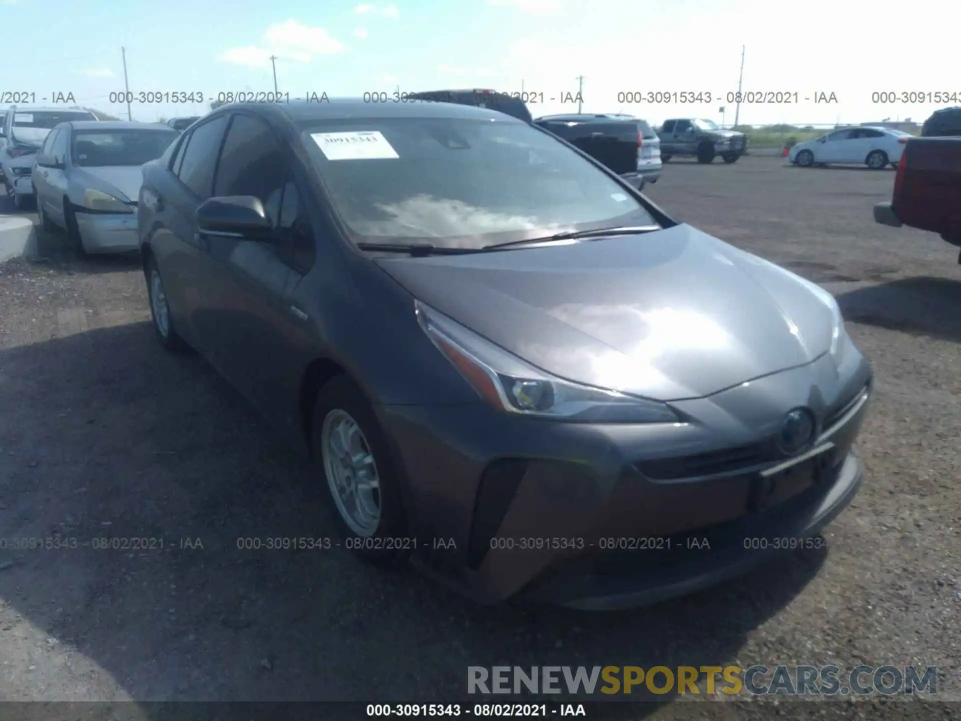 6 Photograph of a damaged car JTDKARFU3K3088855 TOYOTA PRIUS 2019