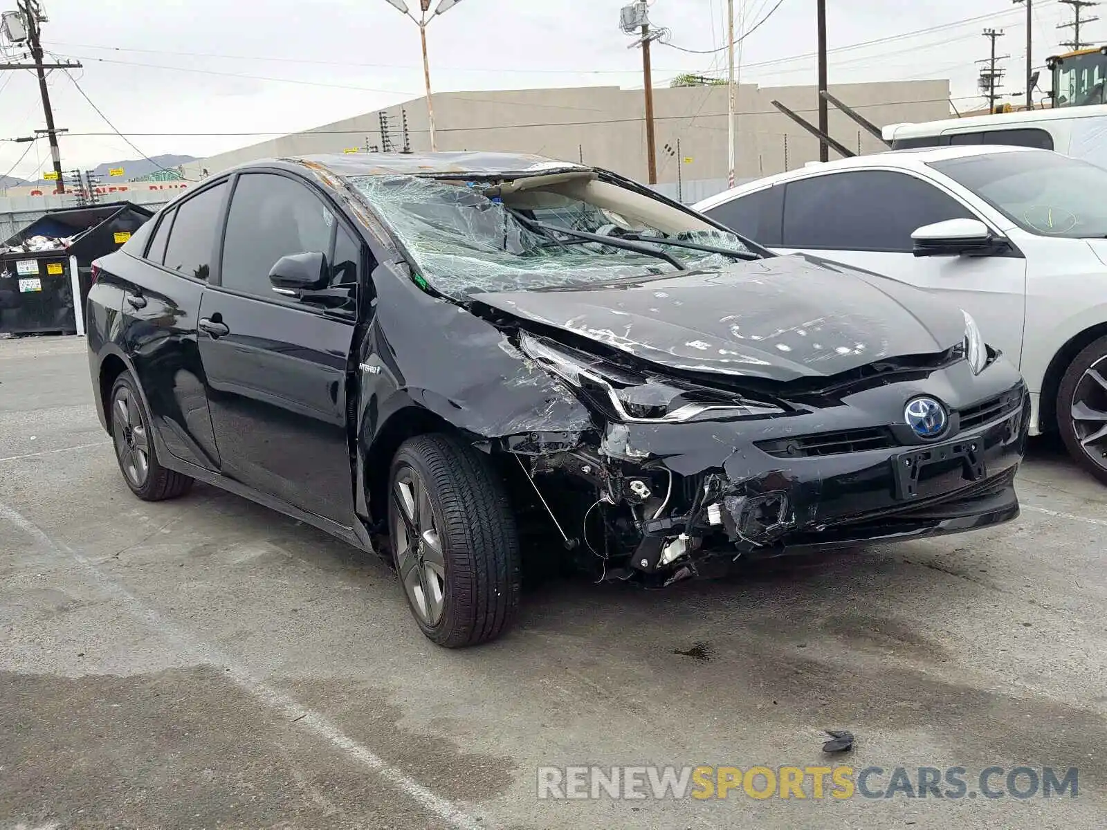 1 Photograph of a damaged car JTDKARFU3K3089391 TOYOTA PRIUS 2019