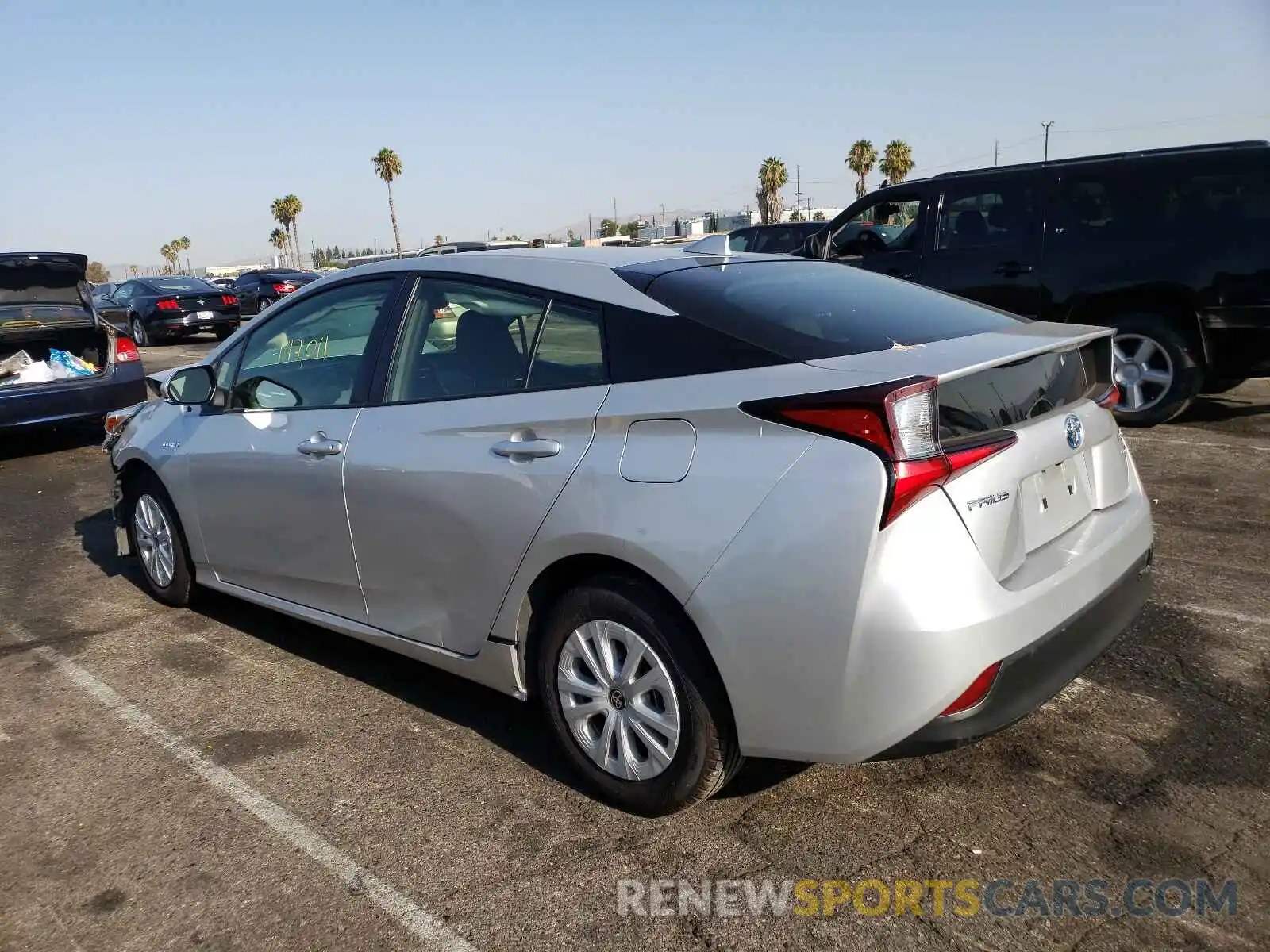 3 Photograph of a damaged car JTDKARFU3K3090993 TOYOTA PRIUS 2019