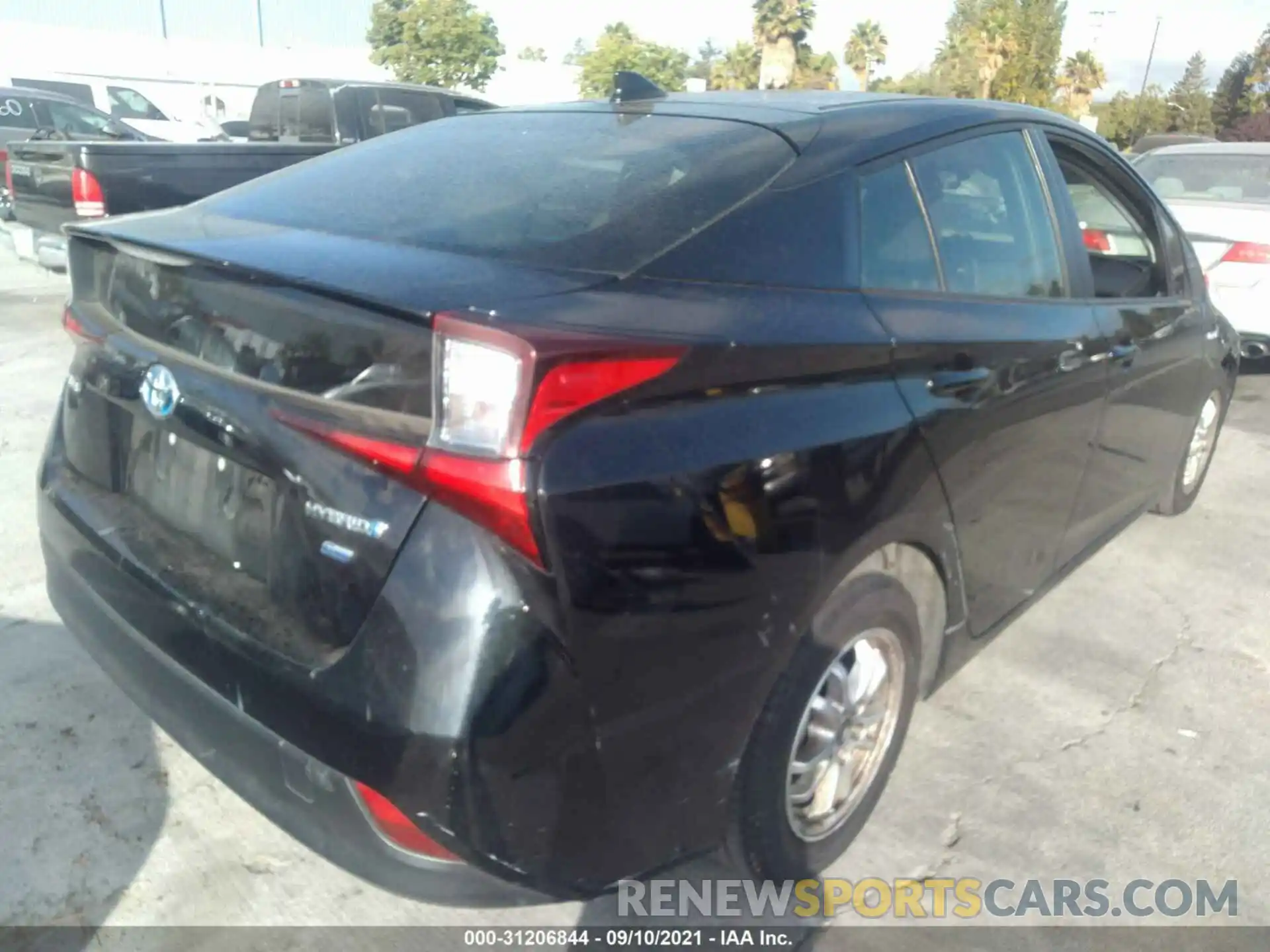 4 Photograph of a damaged car JTDKARFU3K3092677 TOYOTA PRIUS 2019