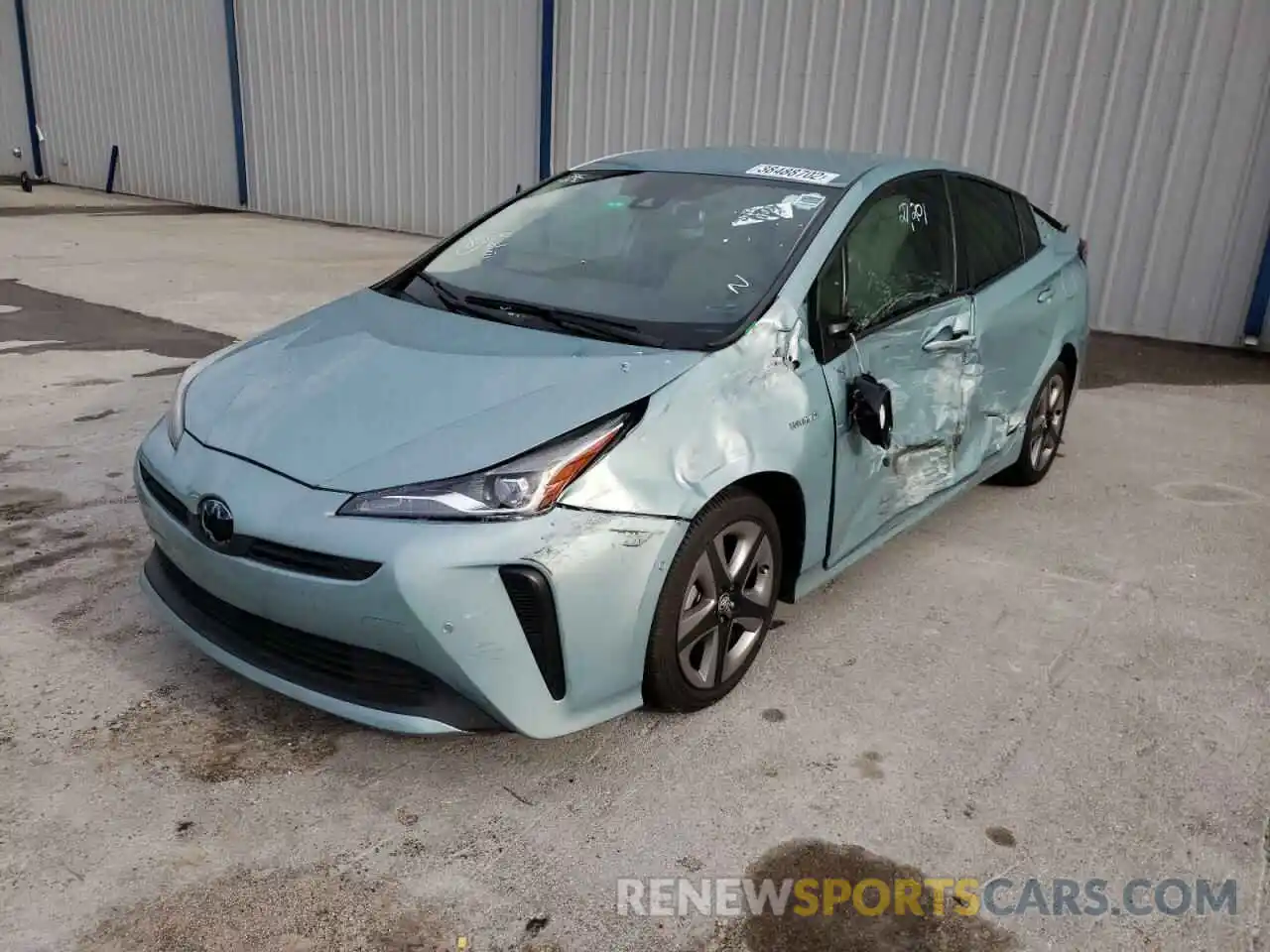 2 Фотография поврежденного автомобиля JTDKARFU3K3096468 TOYOTA PRIUS 2019