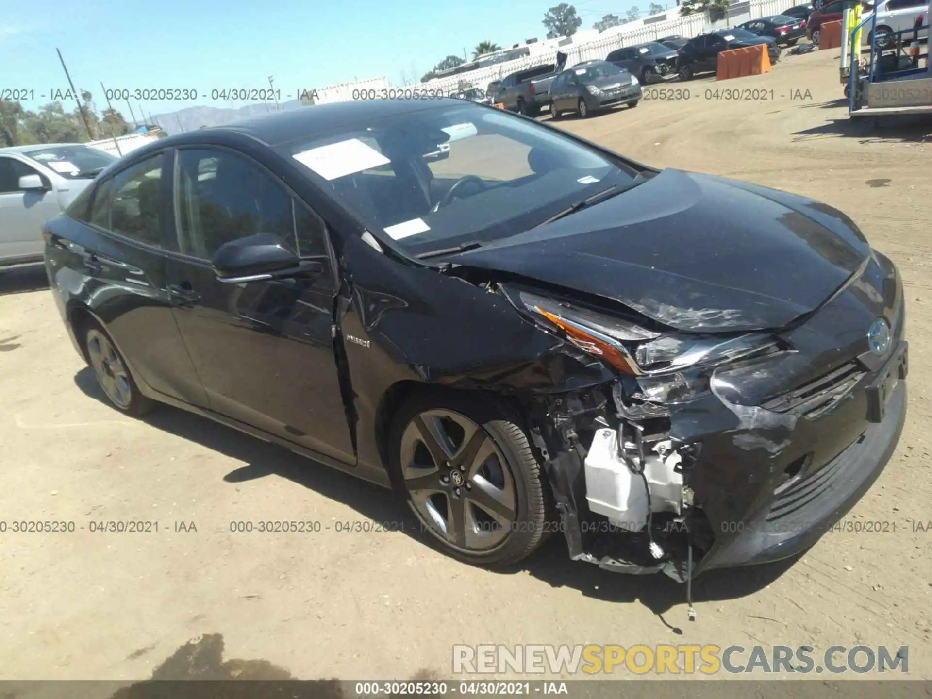 1 Photograph of a damaged car JTDKARFU3K3097703 TOYOTA PRIUS 2019