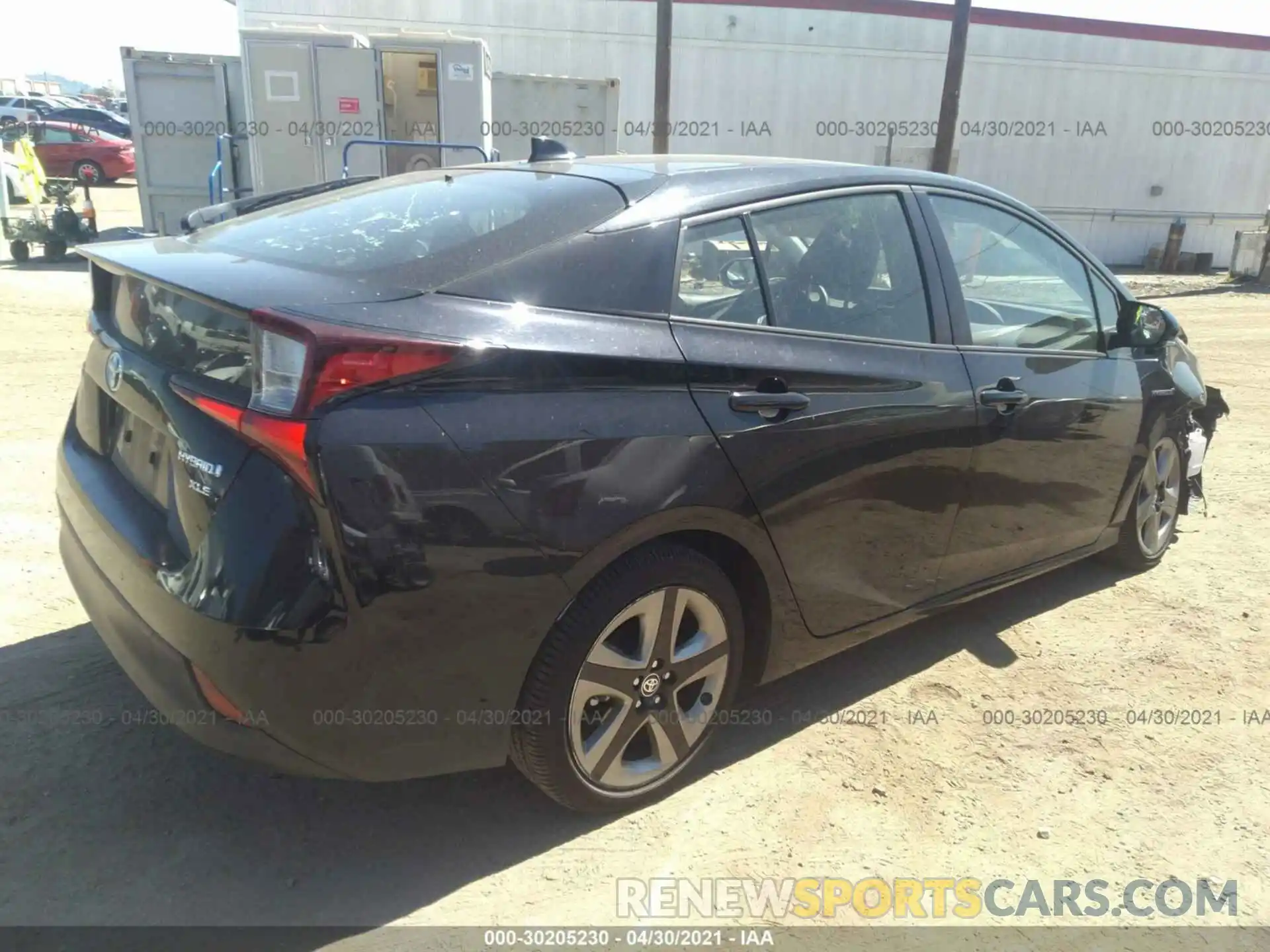 4 Photograph of a damaged car JTDKARFU3K3097703 TOYOTA PRIUS 2019