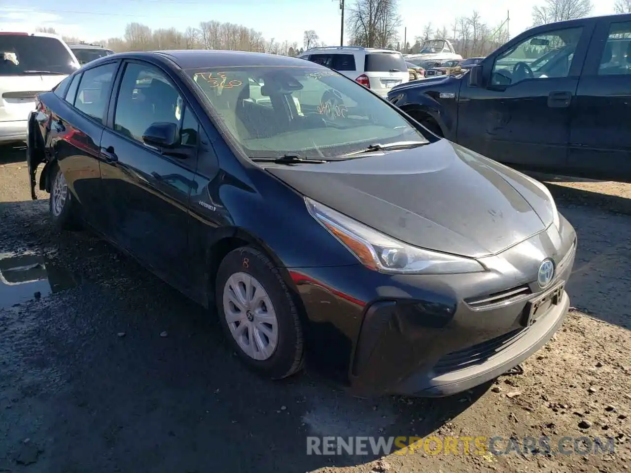 1 Photograph of a damaged car JTDKARFU3K3098236 TOYOTA PRIUS 2019