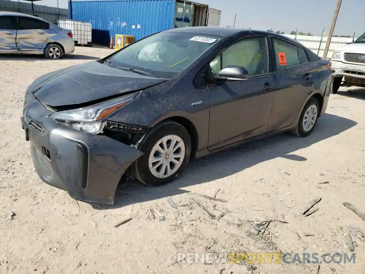 2 Фотография поврежденного автомобиля JTDKARFU3K3098382 TOYOTA PRIUS 2019