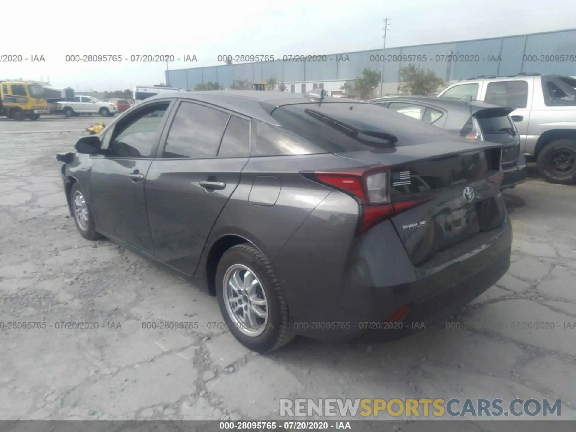 3 Фотография поврежденного автомобиля JTDKARFU3K3099256 TOYOTA PRIUS 2019