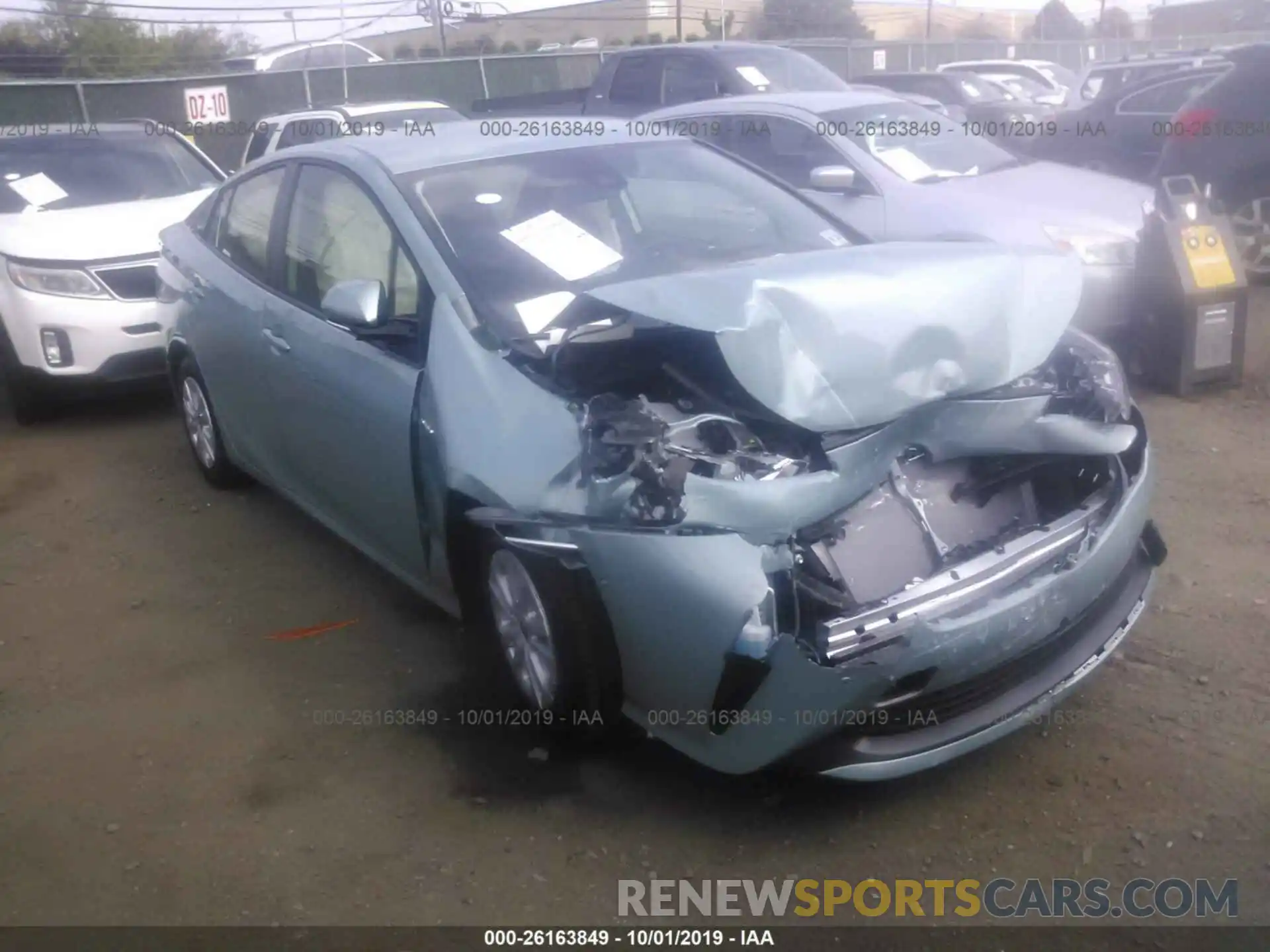 1 Photograph of a damaged car JTDKARFU3K3099788 TOYOTA PRIUS 2019