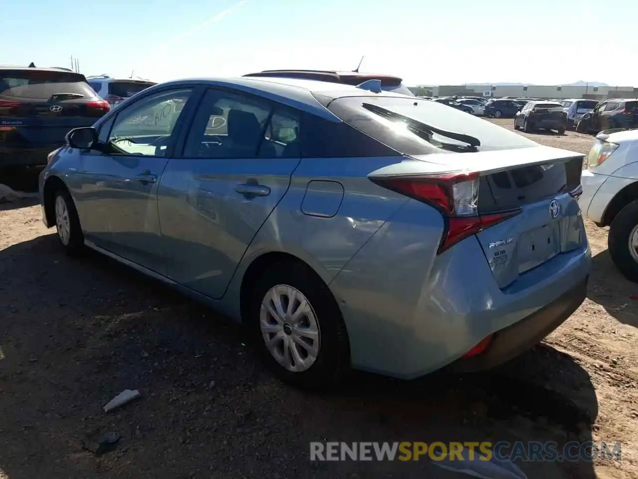 3 Photograph of a damaged car JTDKARFU3K3100132 TOYOTA PRIUS 2019