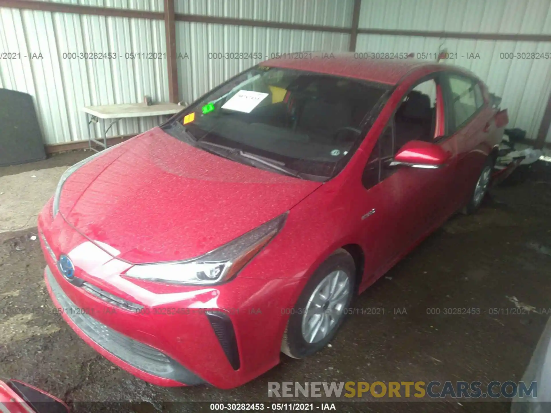 2 Photograph of a damaged car JTDKARFU3K3101278 TOYOTA PRIUS 2019