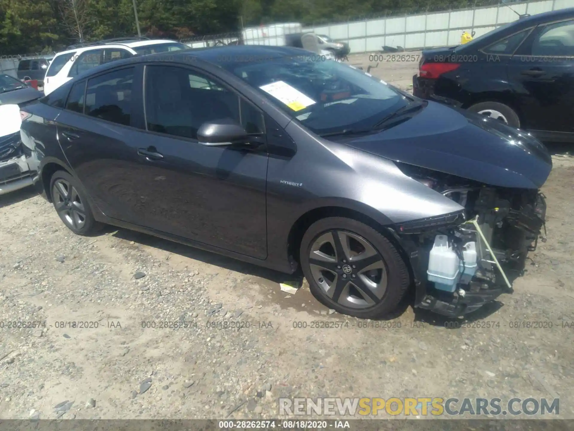 1 Photograph of a damaged car JTDKARFU3K3101698 TOYOTA PRIUS 2019