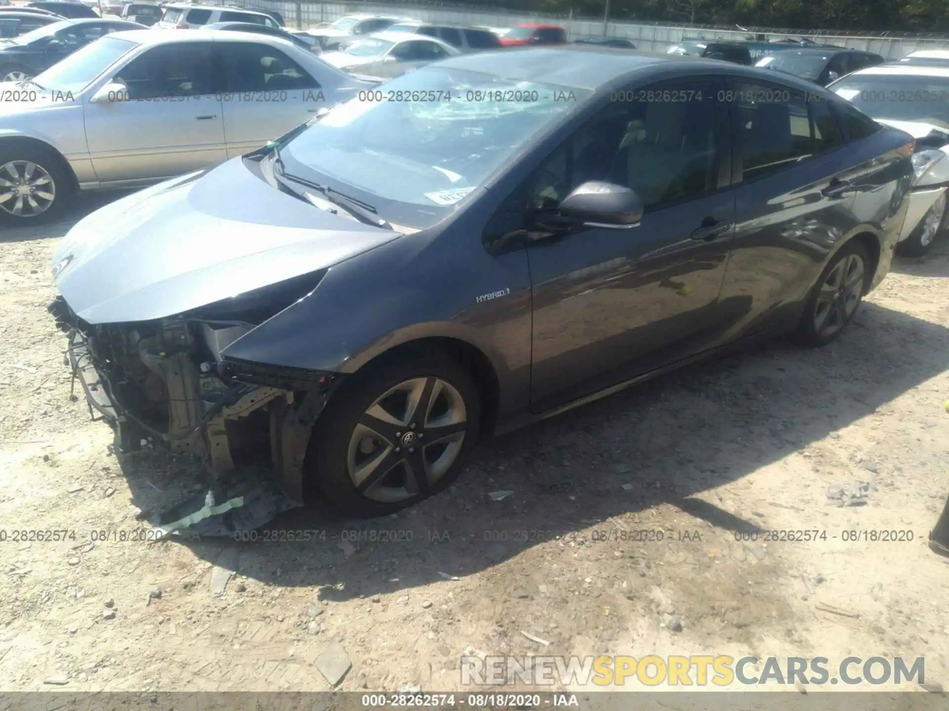 2 Photograph of a damaged car JTDKARFU3K3101698 TOYOTA PRIUS 2019