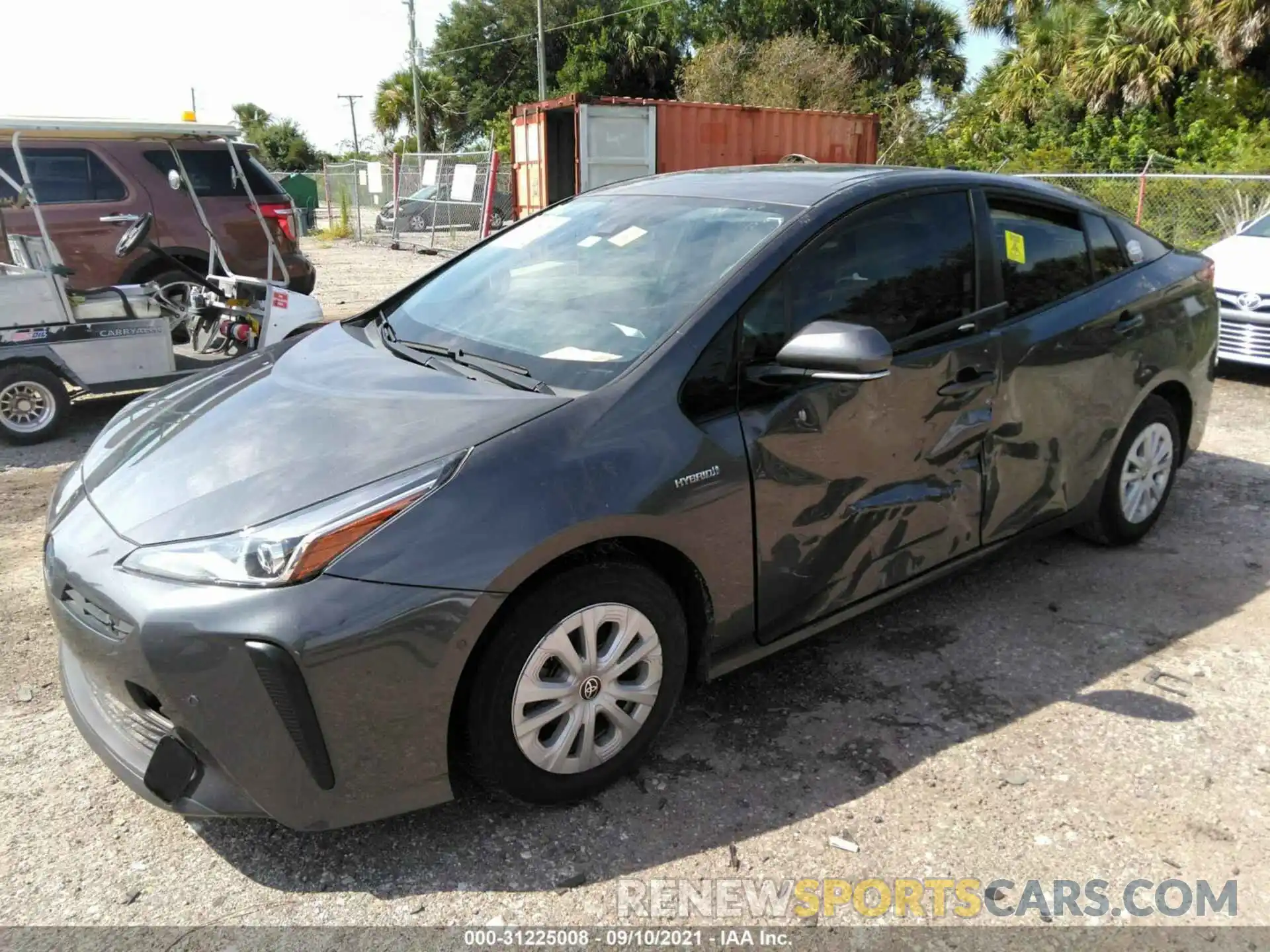 2 Photograph of a damaged car JTDKARFU3K3101765 TOYOTA PRIUS 2019