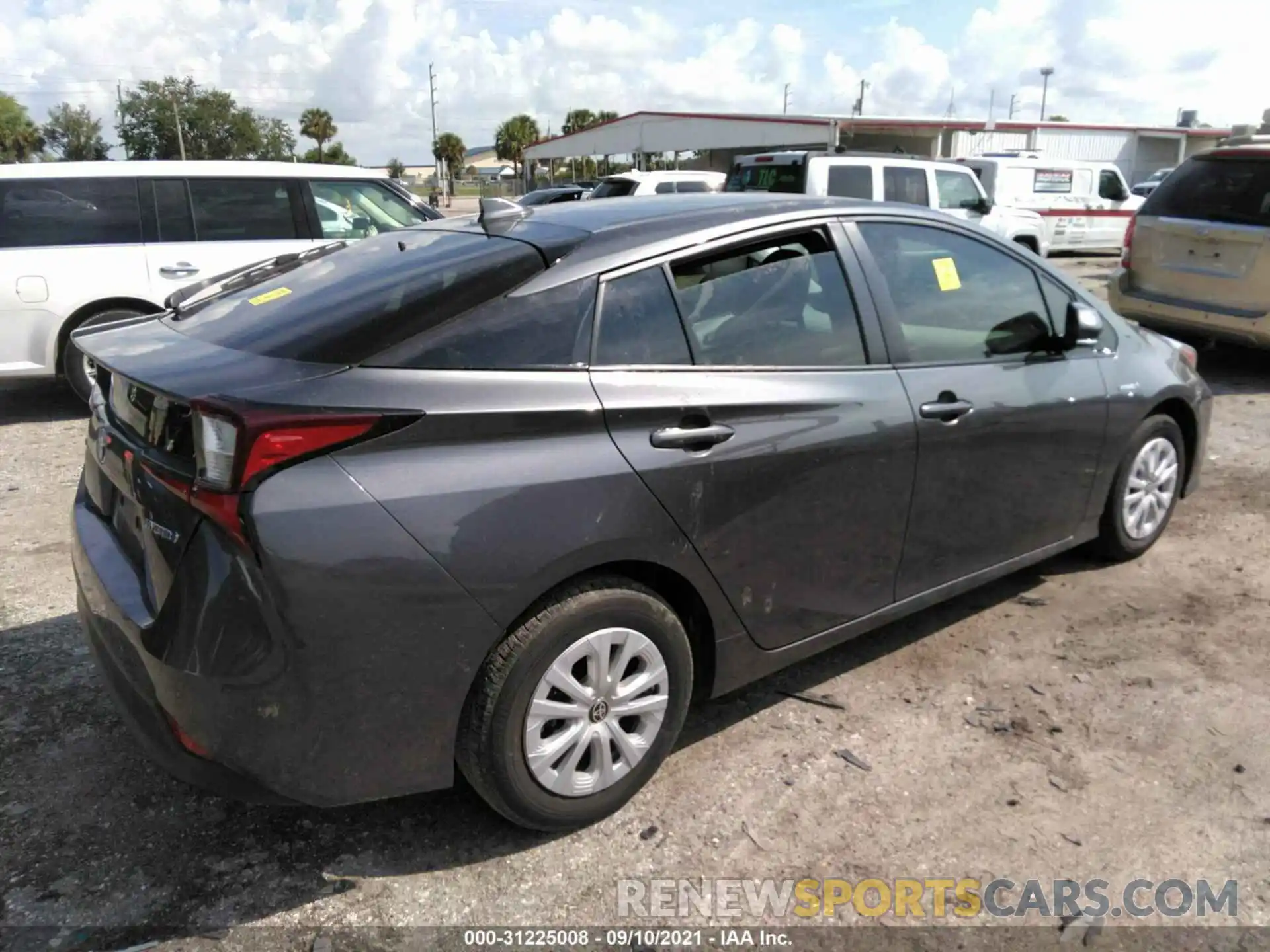 4 Photograph of a damaged car JTDKARFU3K3101765 TOYOTA PRIUS 2019