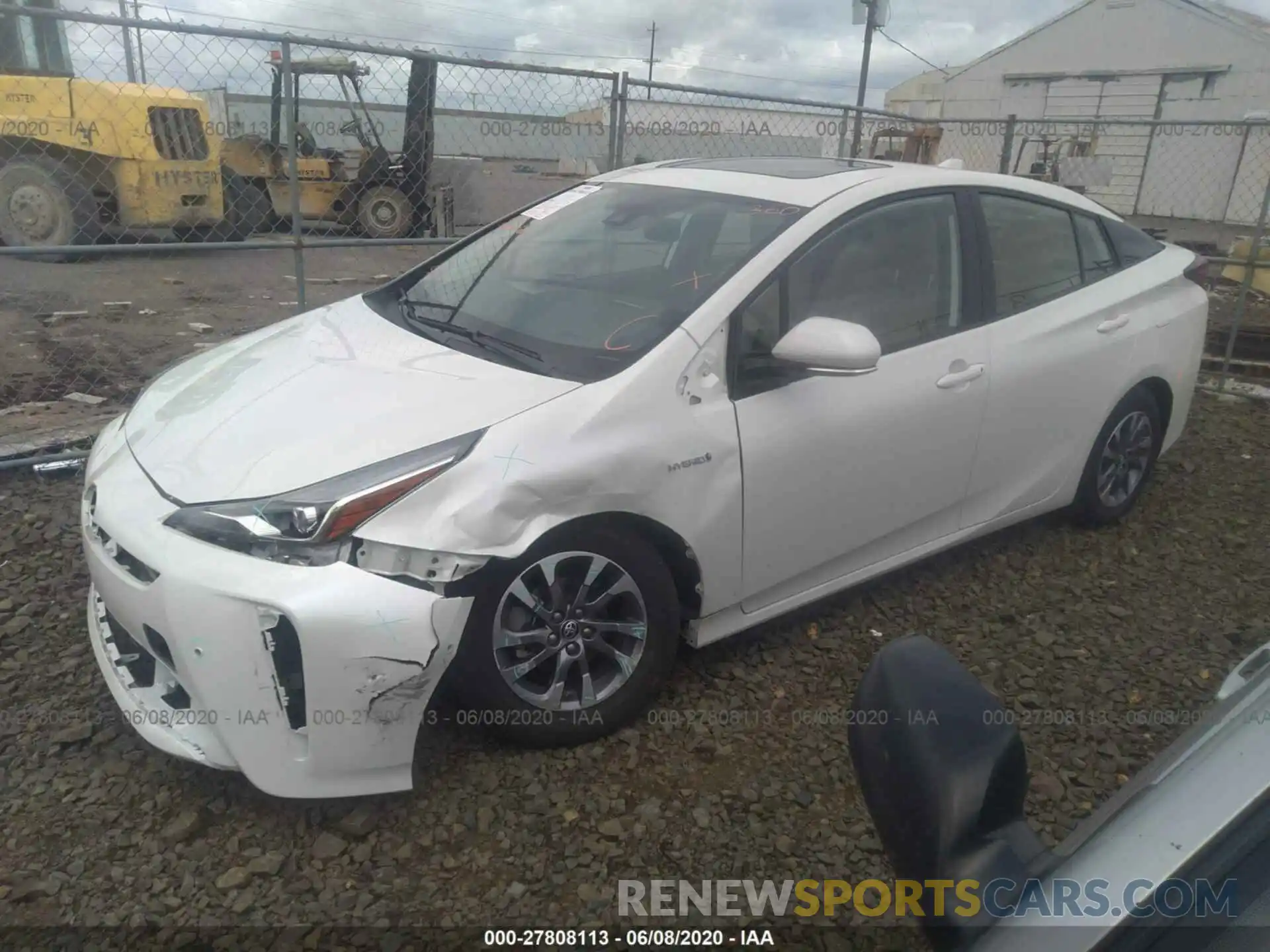 2 Photograph of a damaged car JTDKARFU3K3102057 TOYOTA PRIUS 2019