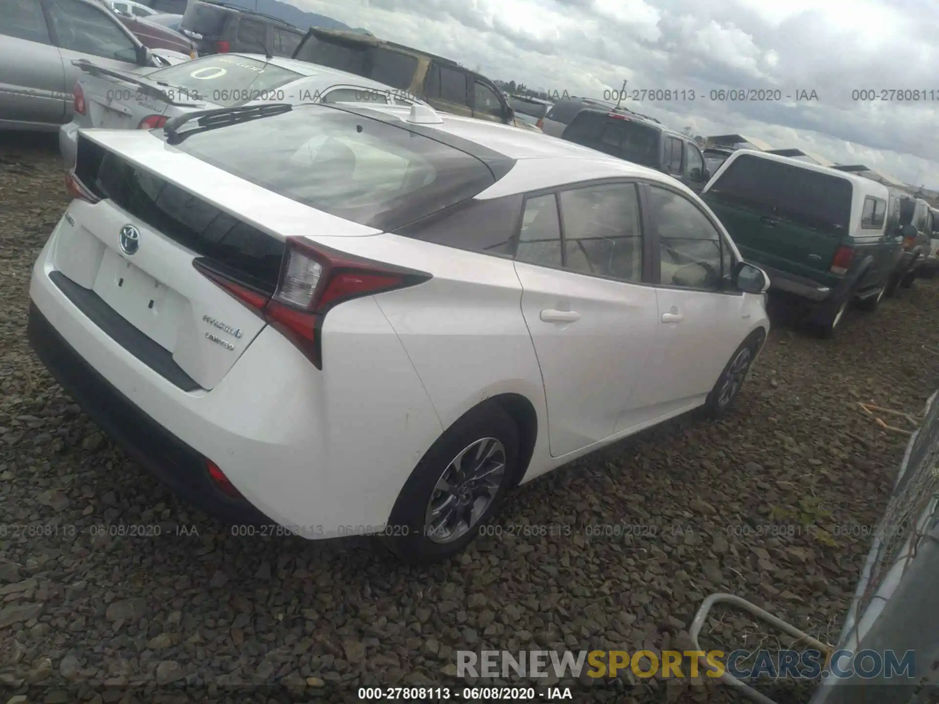 4 Photograph of a damaged car JTDKARFU3K3102057 TOYOTA PRIUS 2019