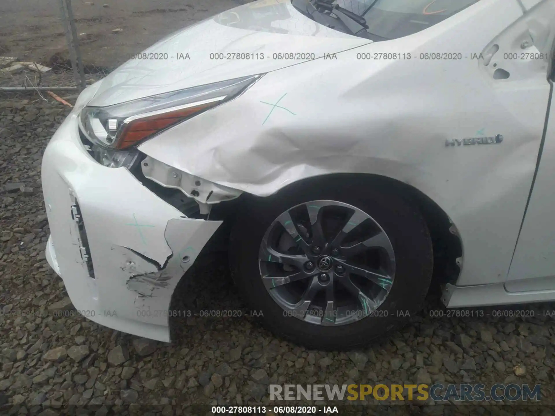 6 Photograph of a damaged car JTDKARFU3K3102057 TOYOTA PRIUS 2019