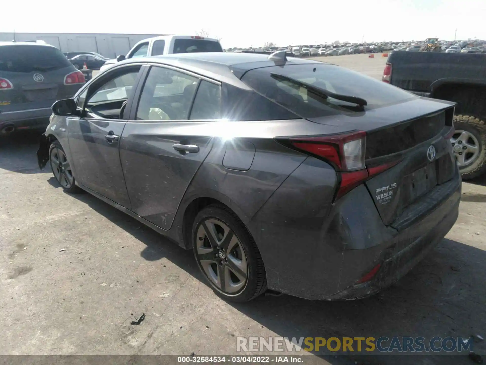 3 Photograph of a damaged car JTDKARFU3K3102608 TOYOTA PRIUS 2019