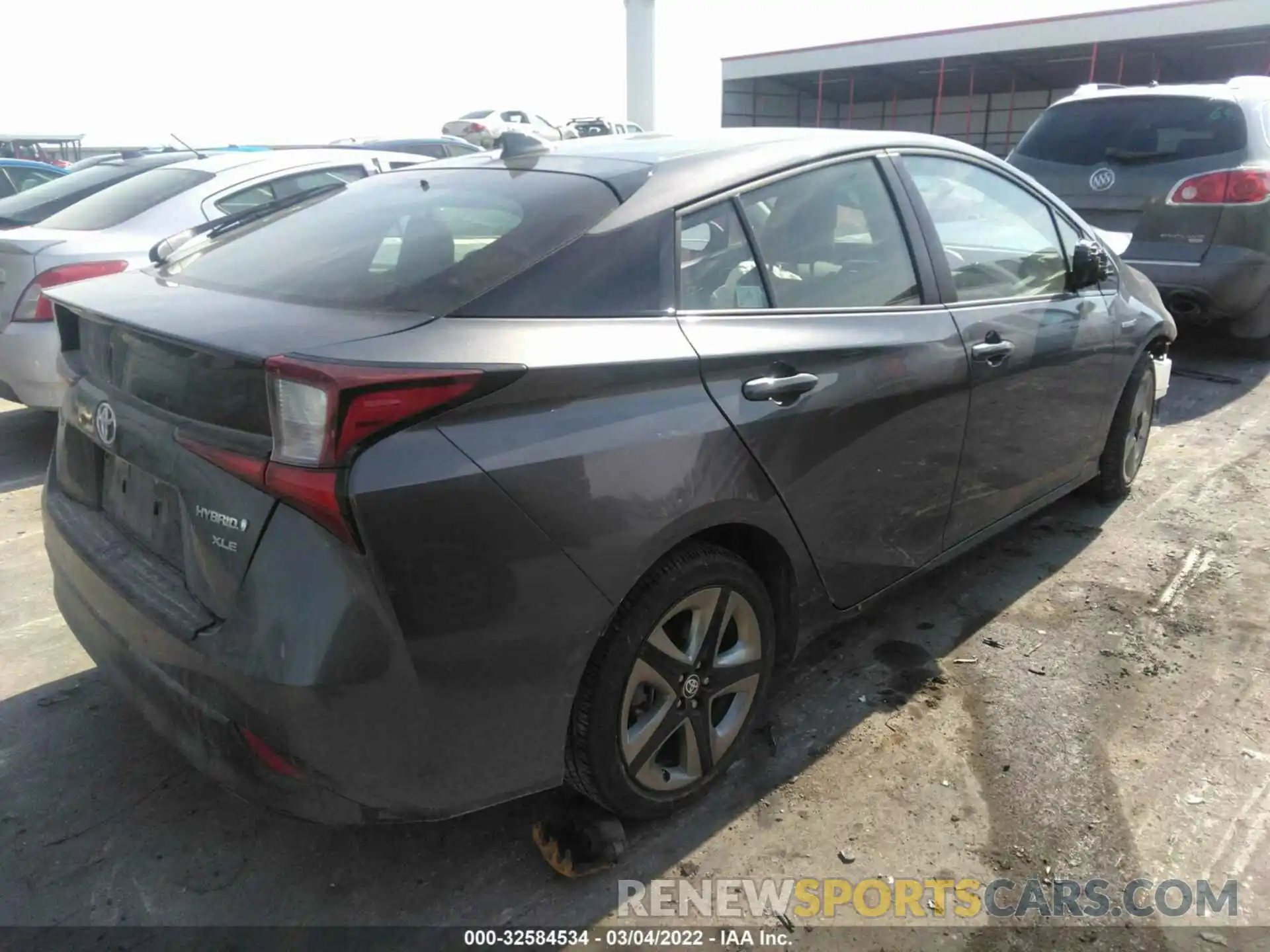 4 Photograph of a damaged car JTDKARFU3K3102608 TOYOTA PRIUS 2019