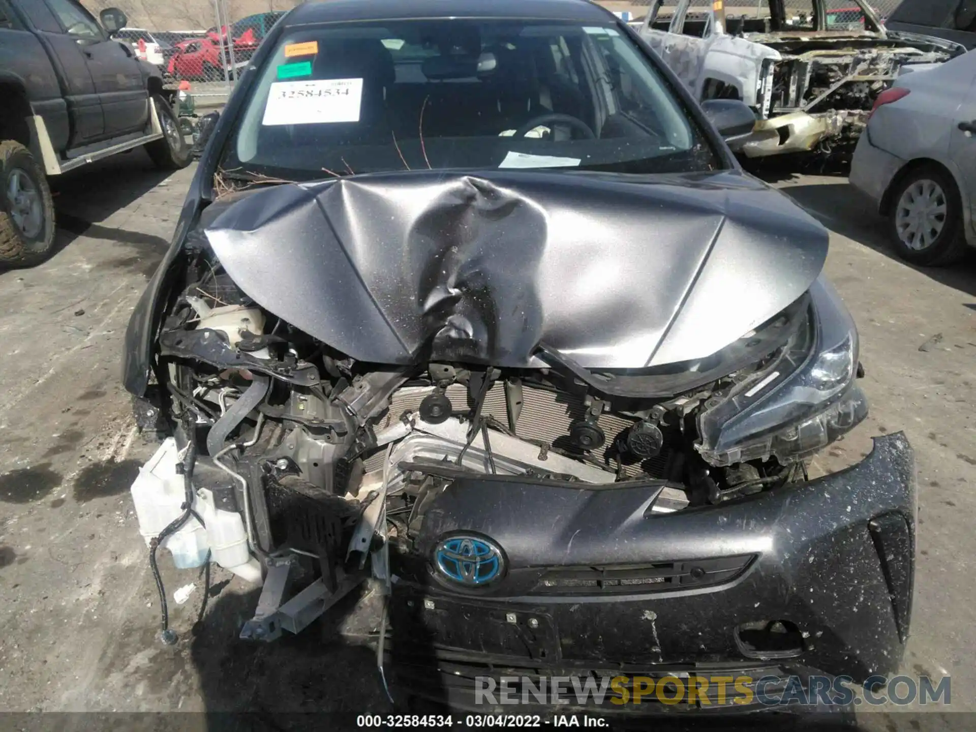 6 Photograph of a damaged car JTDKARFU3K3102608 TOYOTA PRIUS 2019