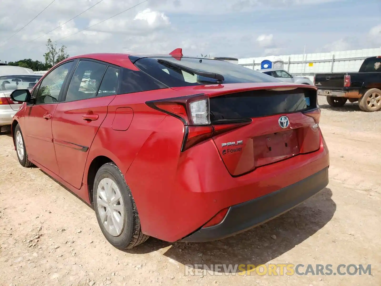 3 Photograph of a damaged car JTDKARFU4K3069053 TOYOTA PRIUS 2019