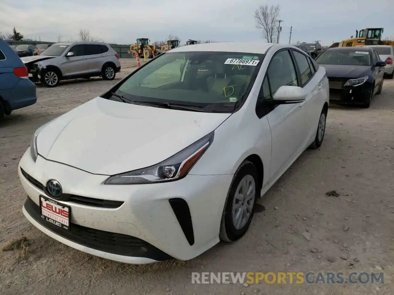 2 Фотография поврежденного автомобиля JTDKARFU4K3071157 TOYOTA PRIUS 2019