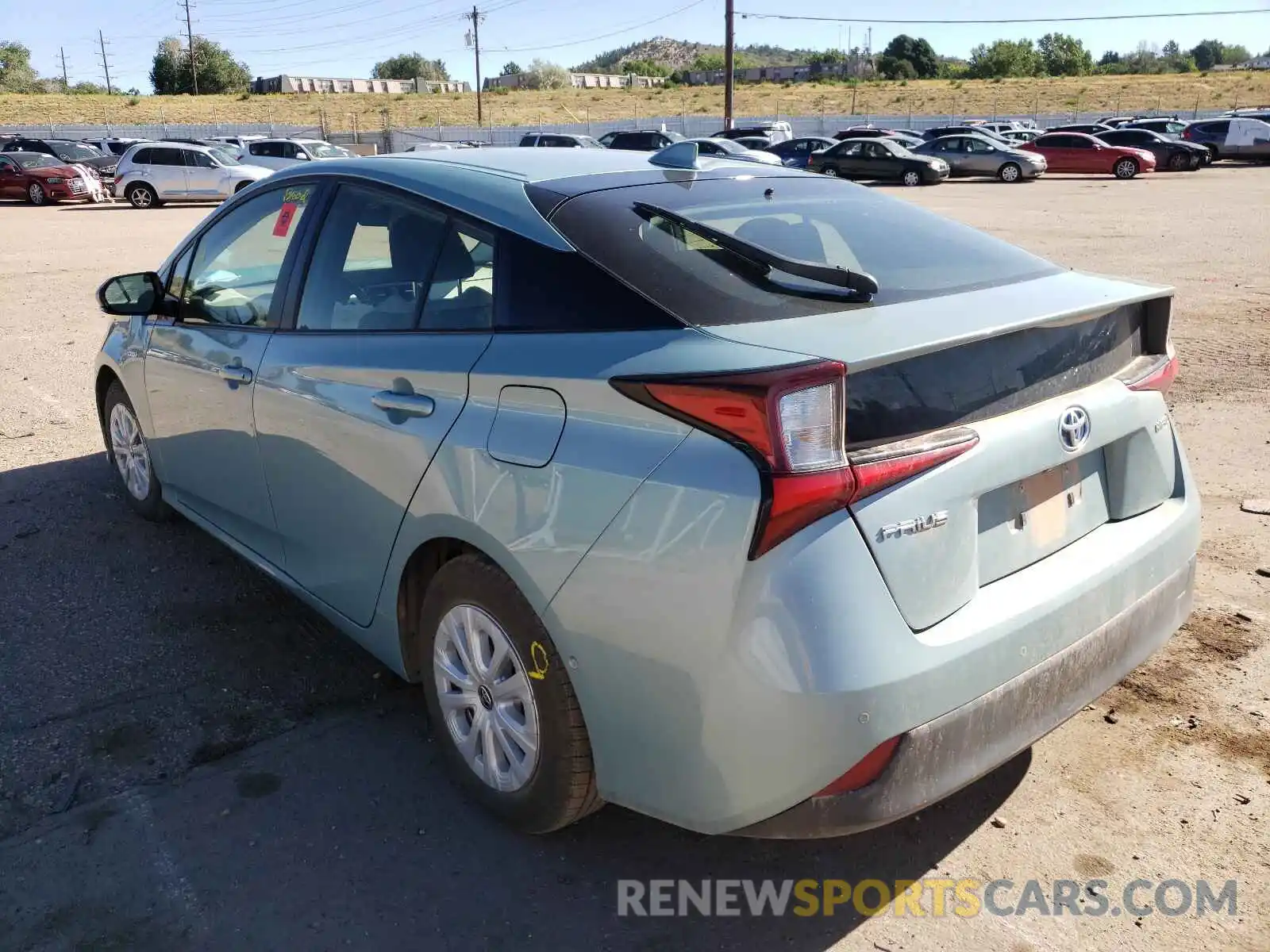 3 Photograph of a damaged car JTDKARFU4K3071207 TOYOTA PRIUS 2019