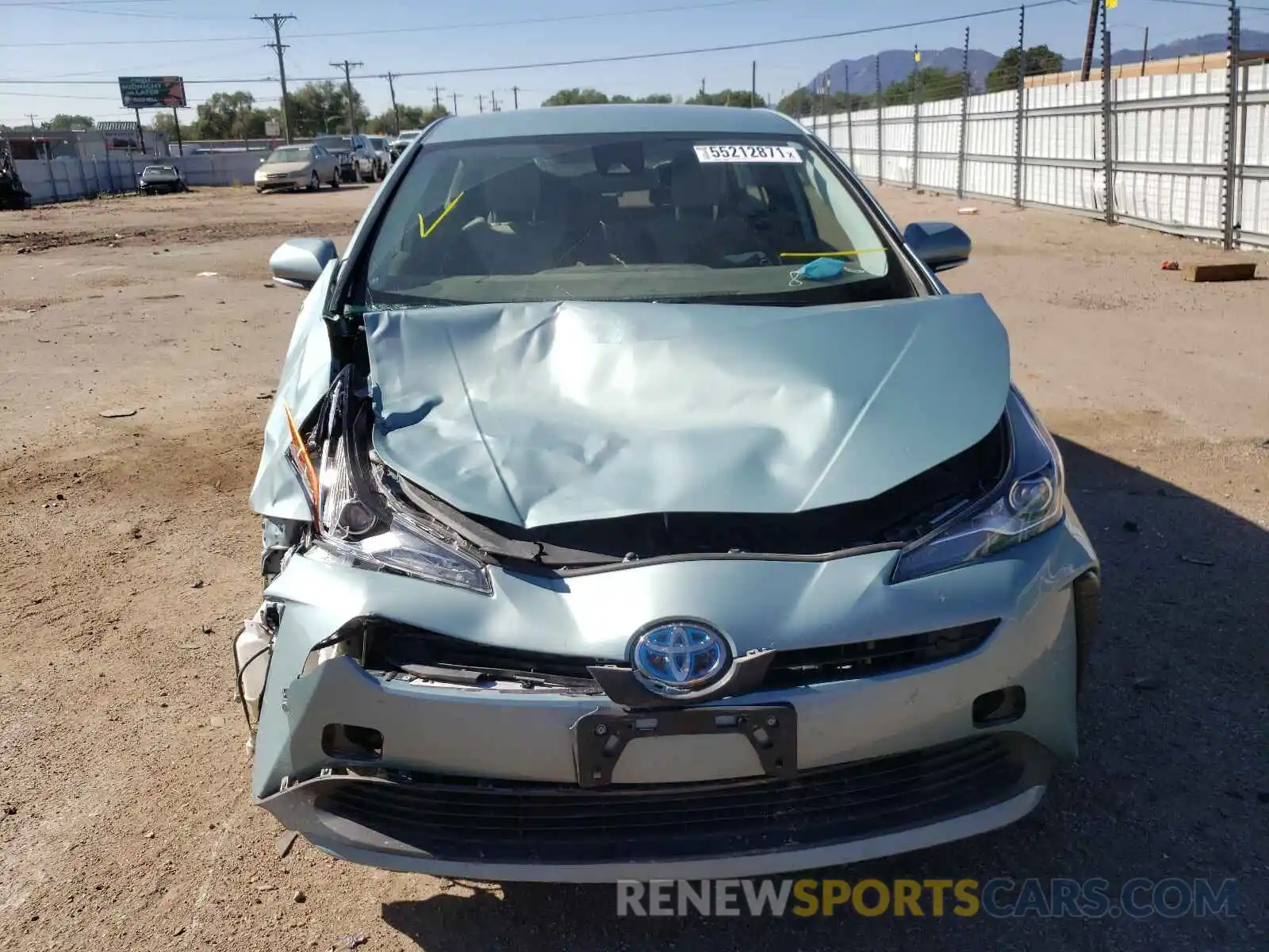 9 Photograph of a damaged car JTDKARFU4K3071207 TOYOTA PRIUS 2019