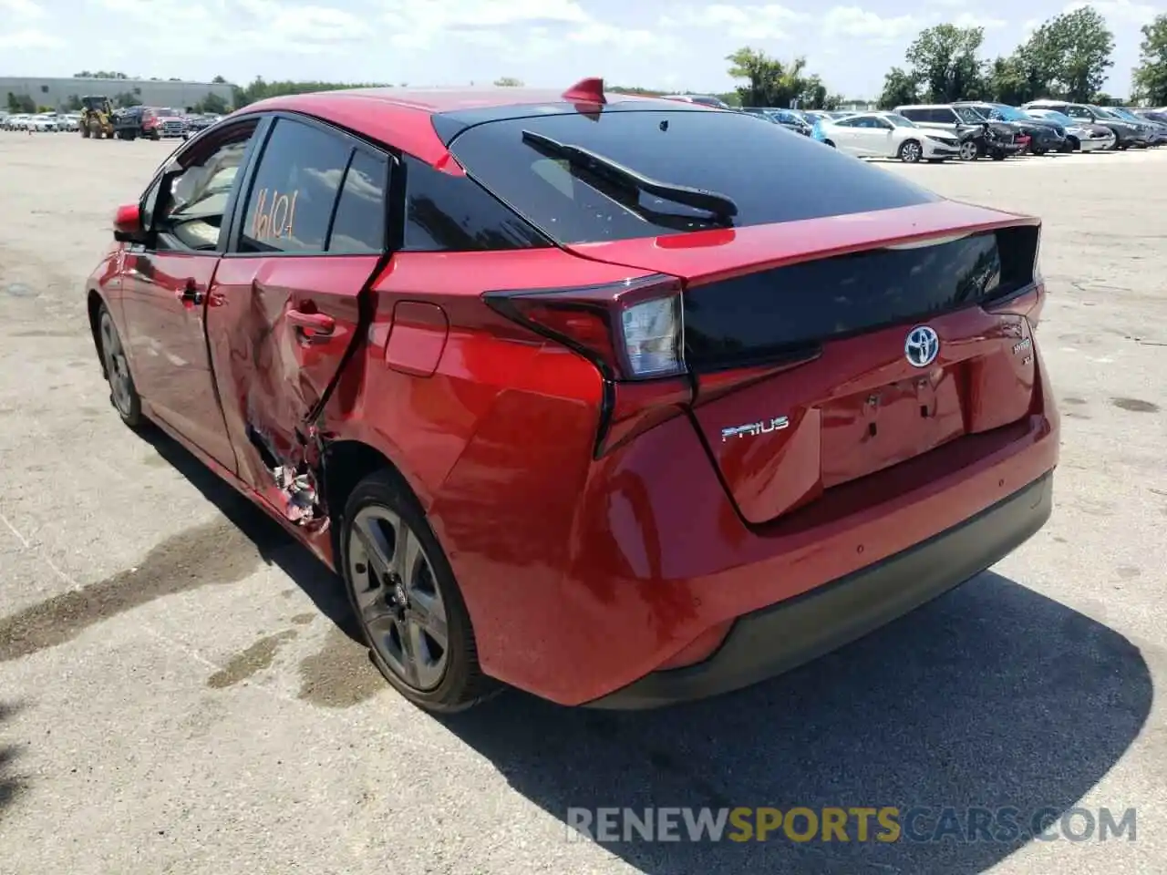 3 Photograph of a damaged car JTDKARFU4K3071272 TOYOTA PRIUS 2019