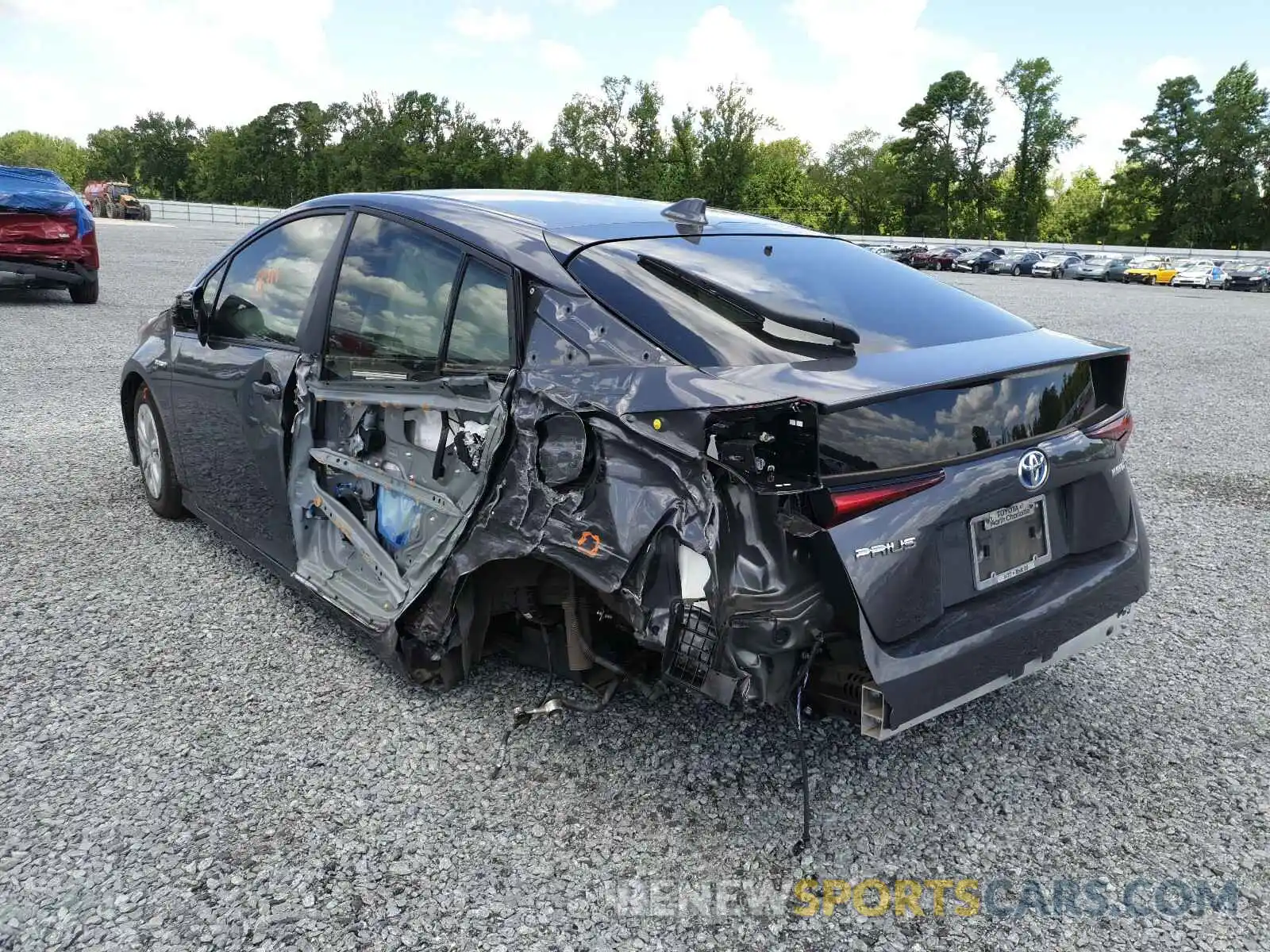 3 Photograph of a damaged car JTDKARFU4K3071319 TOYOTA PRIUS 2019