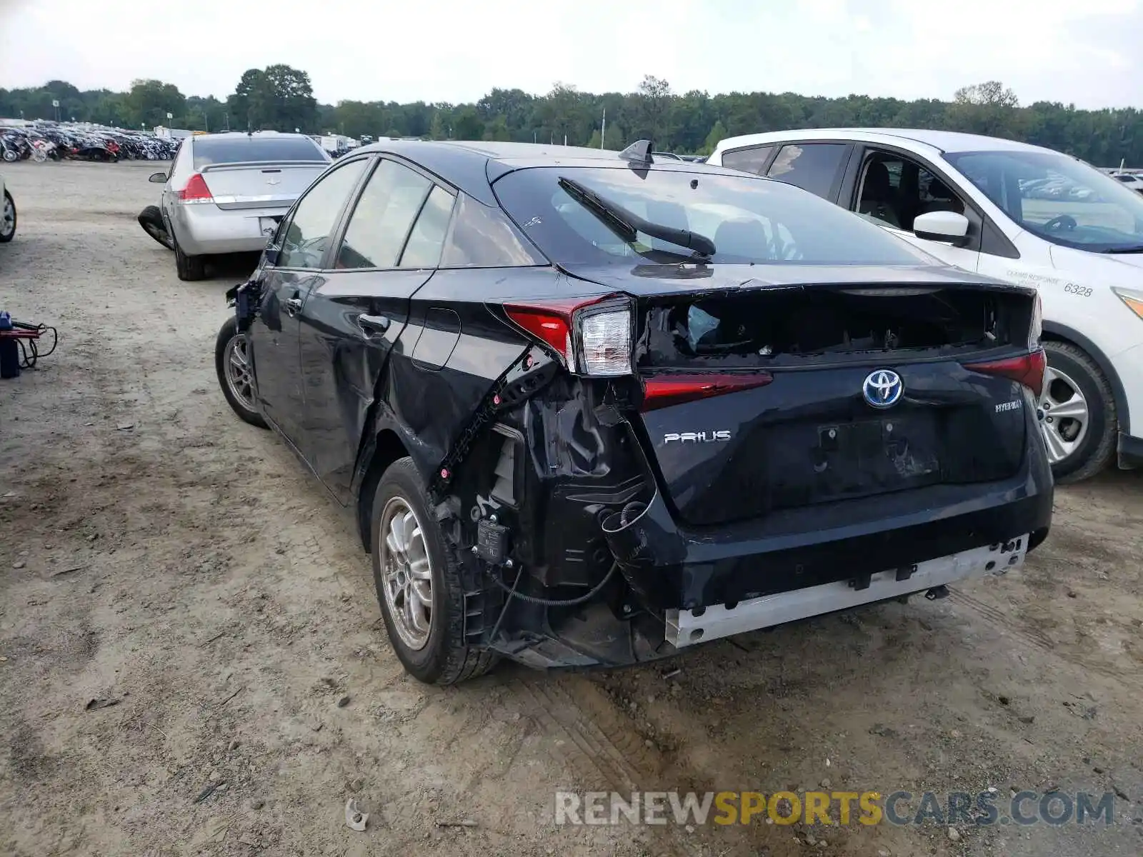 3 Photograph of a damaged car JTDKARFU4K3073085 TOYOTA PRIUS 2019