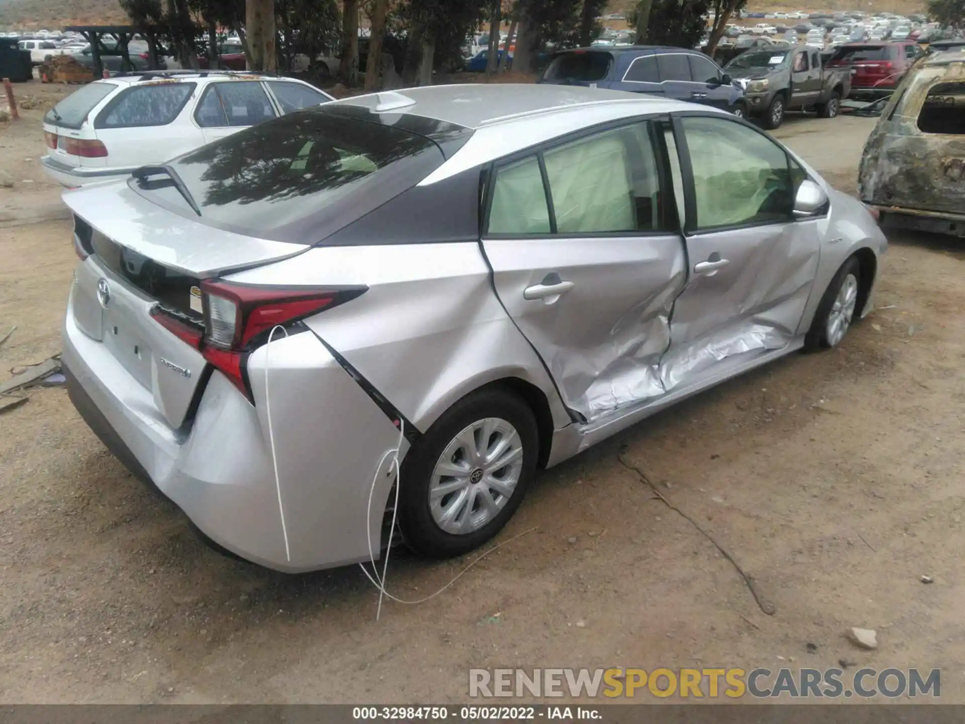 4 Photograph of a damaged car JTDKARFU4K3076780 TOYOTA PRIUS 2019