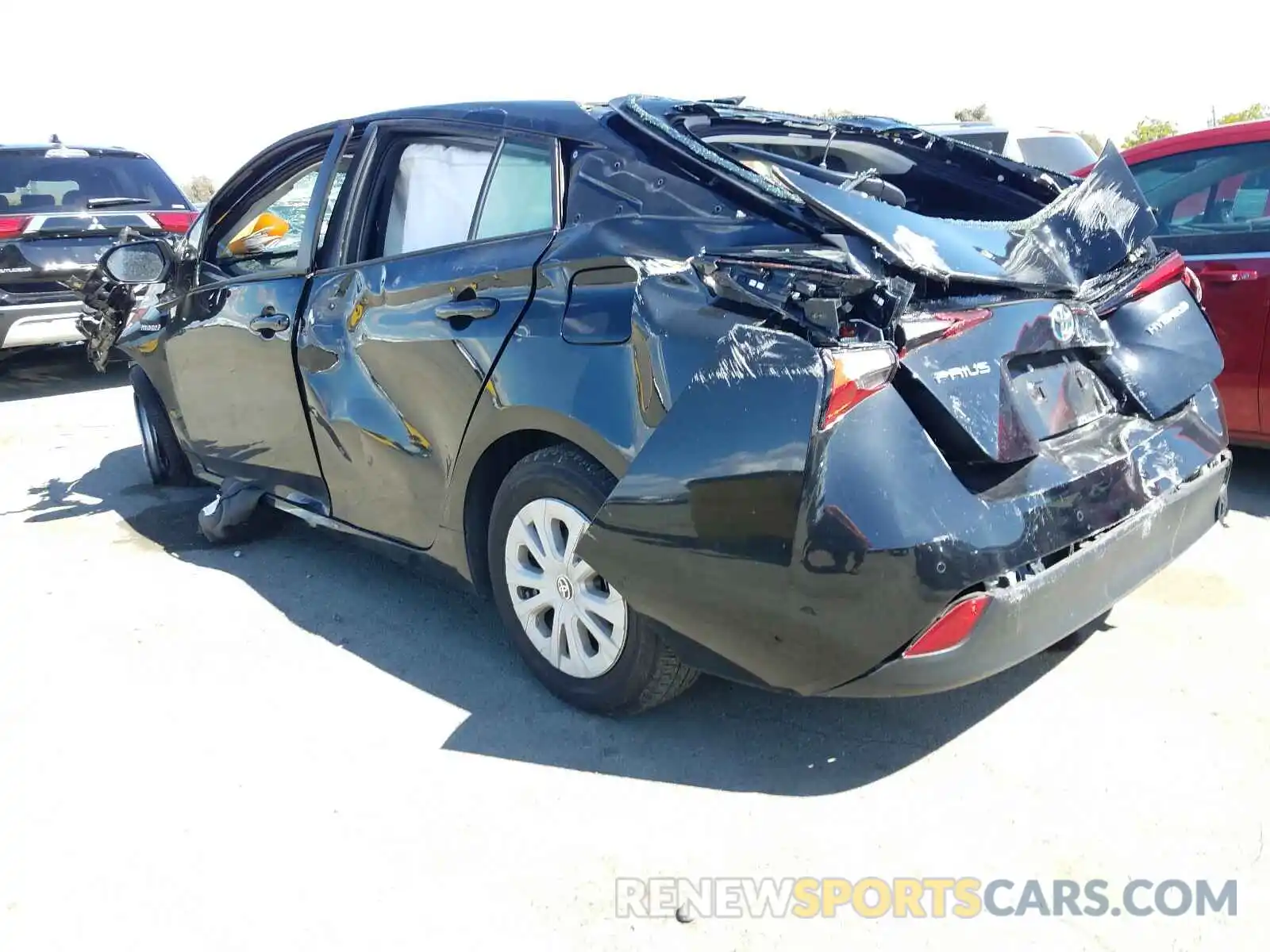 3 Photograph of a damaged car JTDKARFU4K3077508 TOYOTA PRIUS 2019