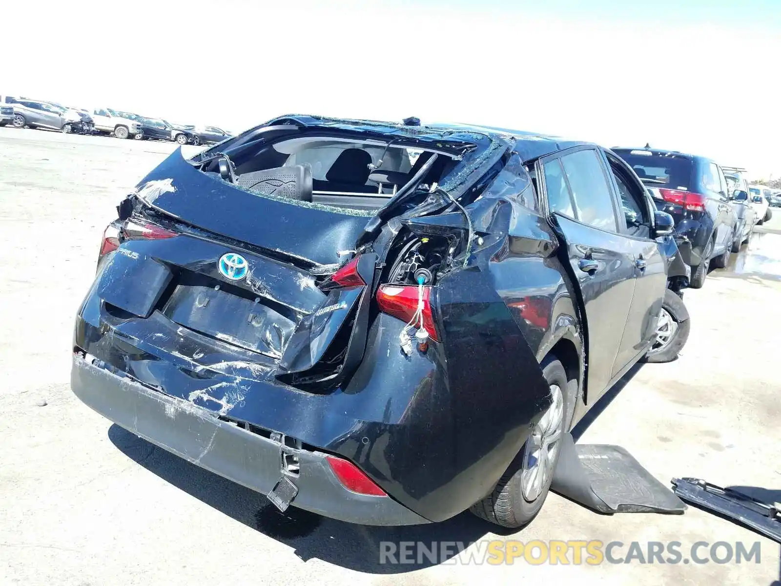 4 Photograph of a damaged car JTDKARFU4K3077508 TOYOTA PRIUS 2019