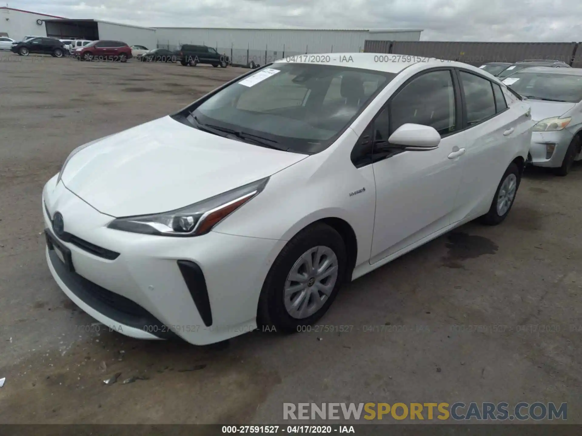 2 Фотография поврежденного автомобиля JTDKARFU4K3079792 TOYOTA PRIUS 2019